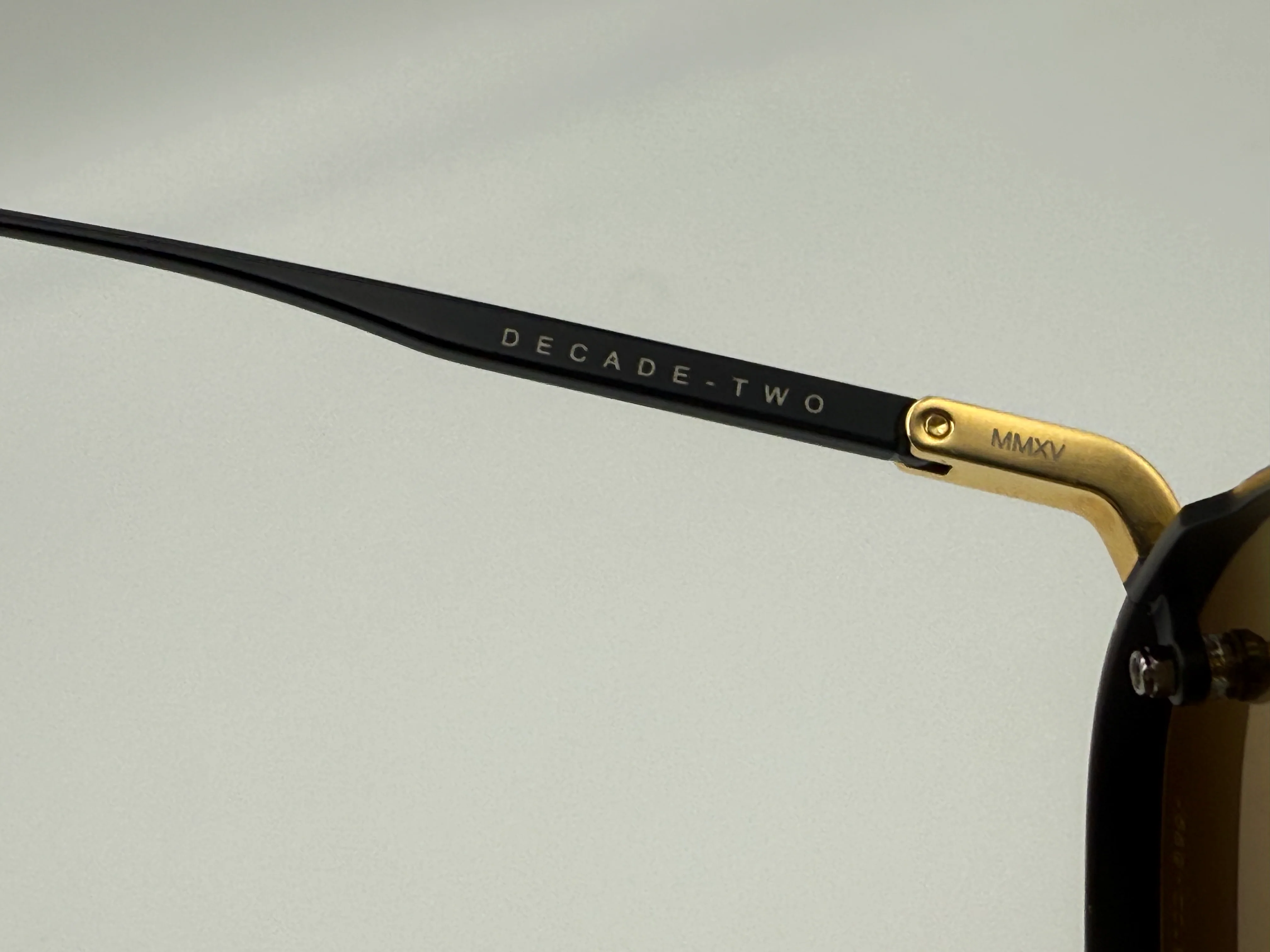 DITA DECADE TWO 62mm Brown Gradient / Black Gold titanium DRX-2082-B-BLK-GLD-62-Z Preowned - Image 5
