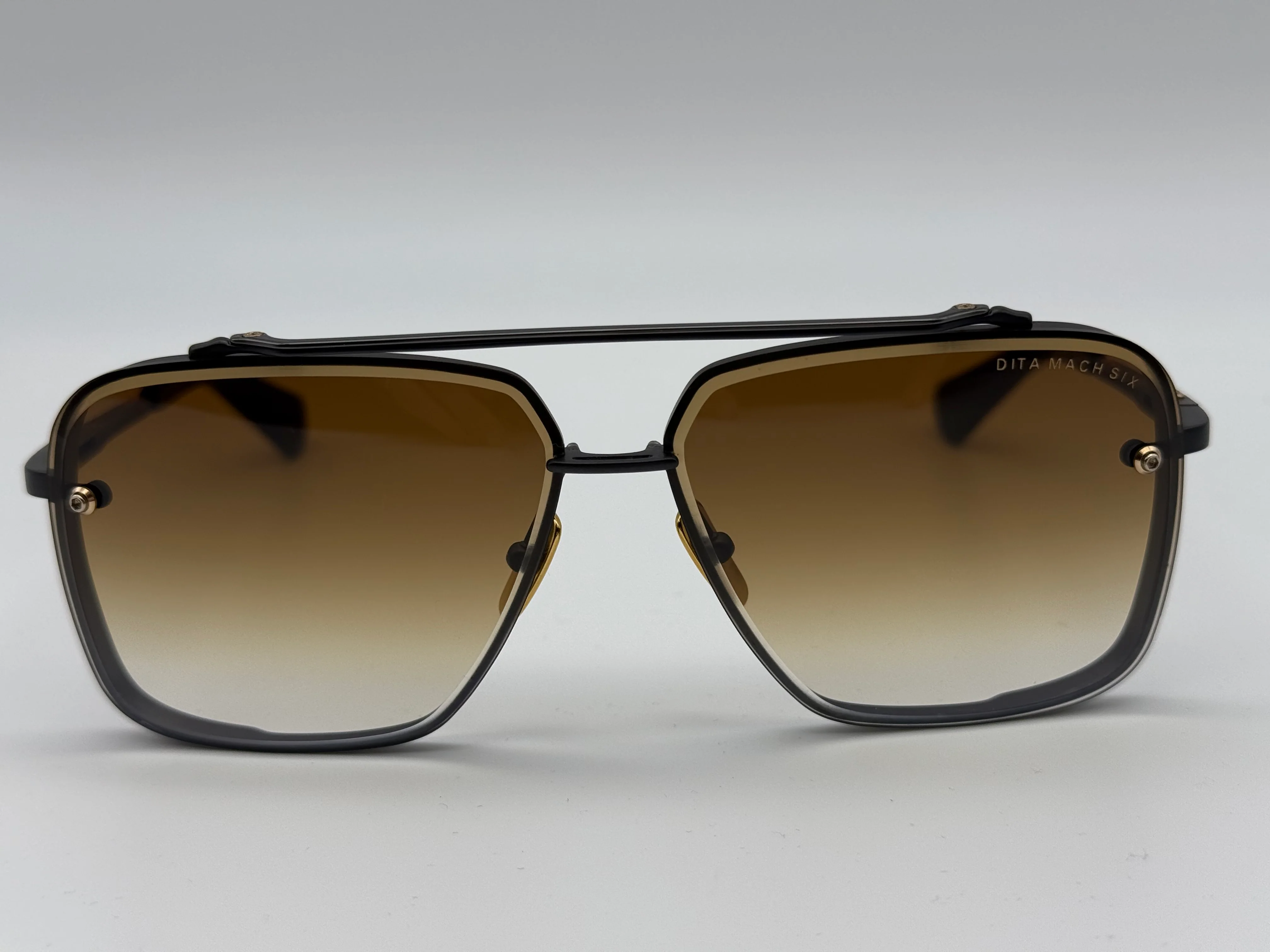 Dita Mach Six 62mm Black Iron / Black Rhodium / Brown to Clear Gradient Titanium Japan Preowned - Image 4