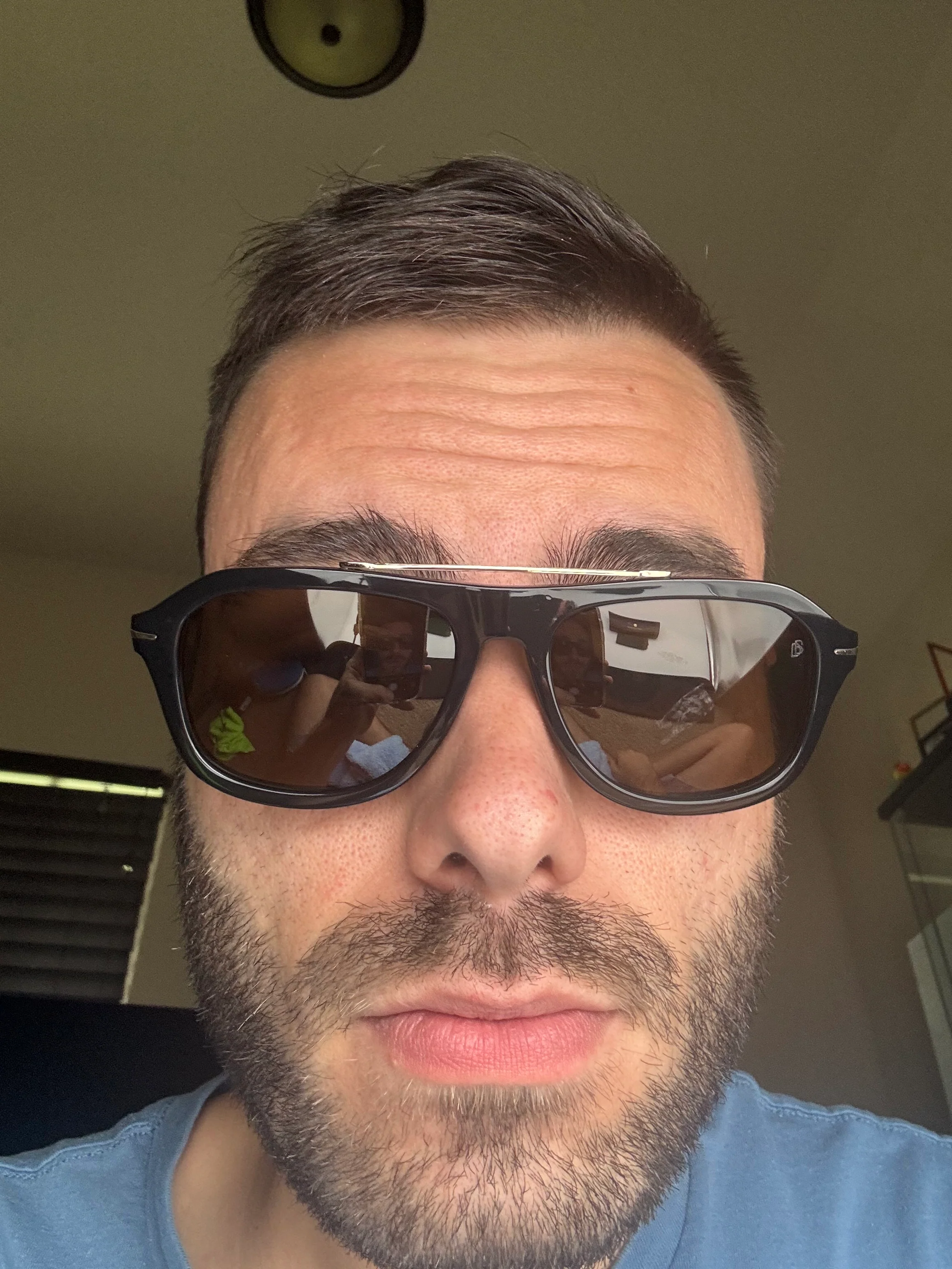 Eyewear By David Beckham DB 7006 Black / Brown Polarized G CS 80770 - Image 6