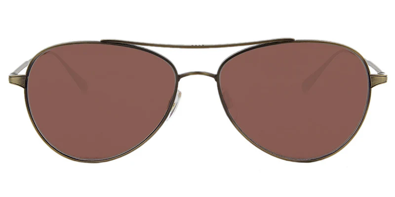 Garrett Leight CULVER SUN 56mm Semi / Flat Redwood Pilot BG NEW