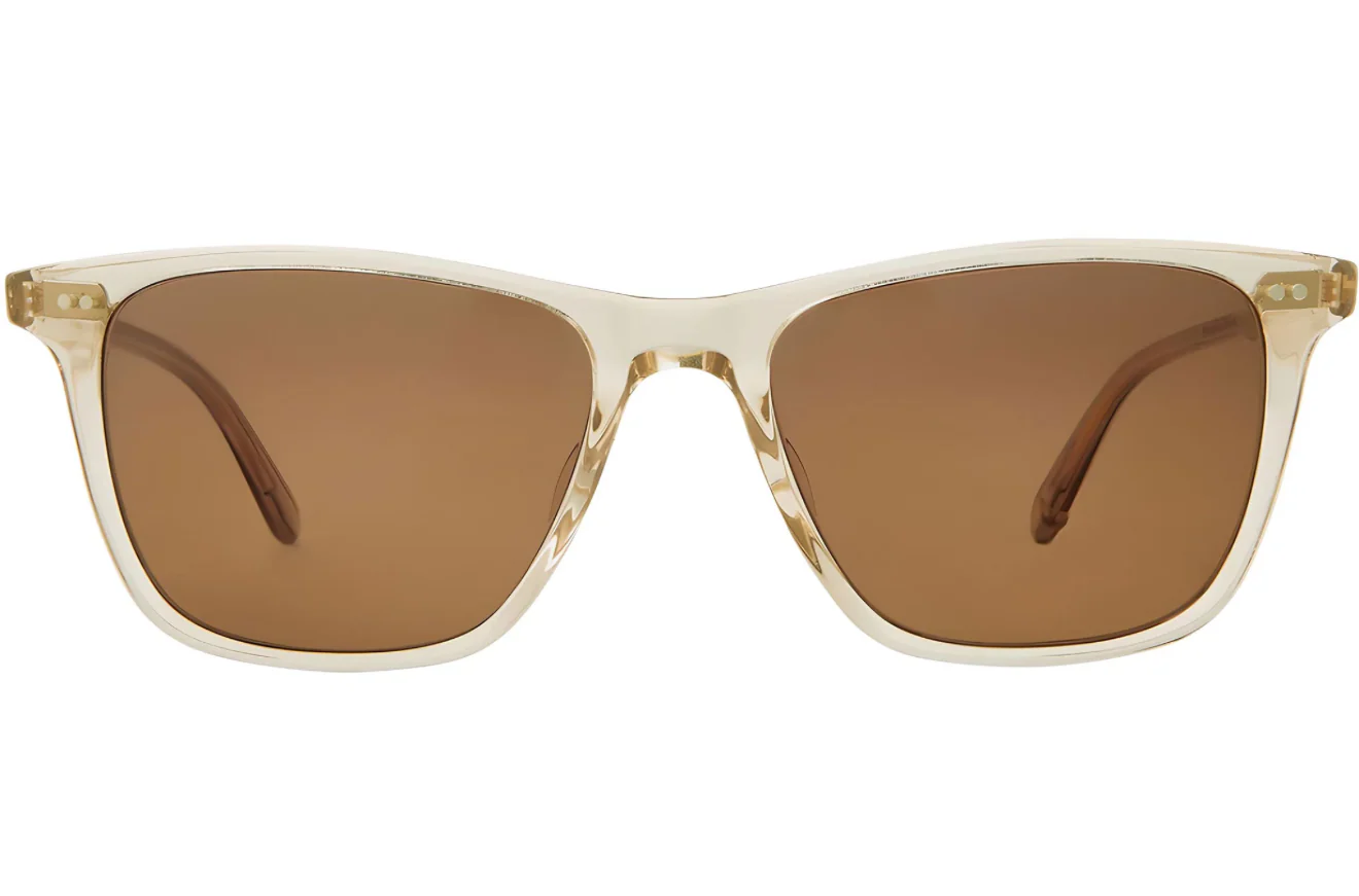 Garrett Leight Hayes Sun 52mm Brew / Pure Brown Polarized Glass Lens NEW - Image 2