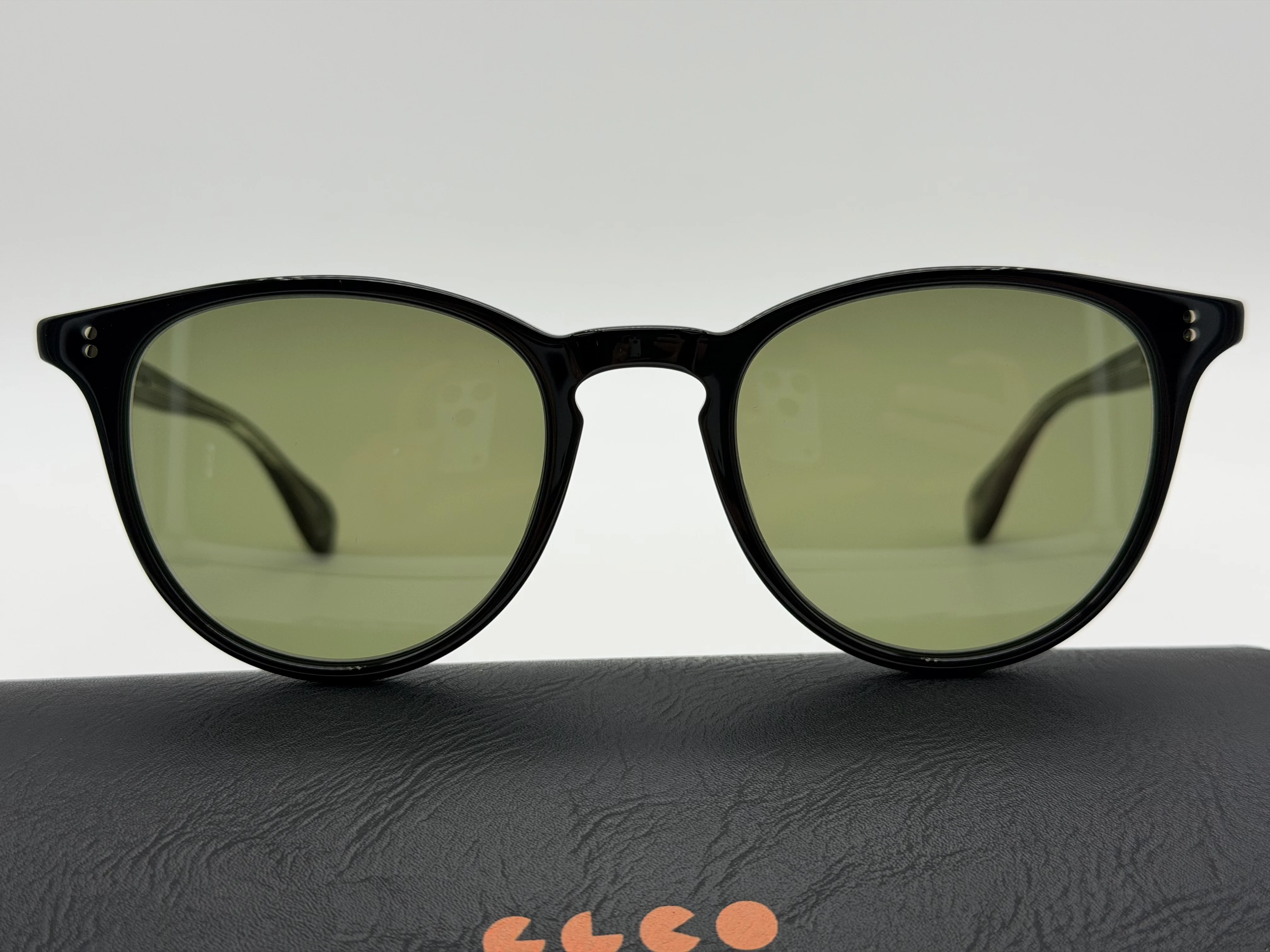 Garrett Leight Manzanita Sun 50mm P3 Black Acetate / Green BKGRN NEW - Image 2