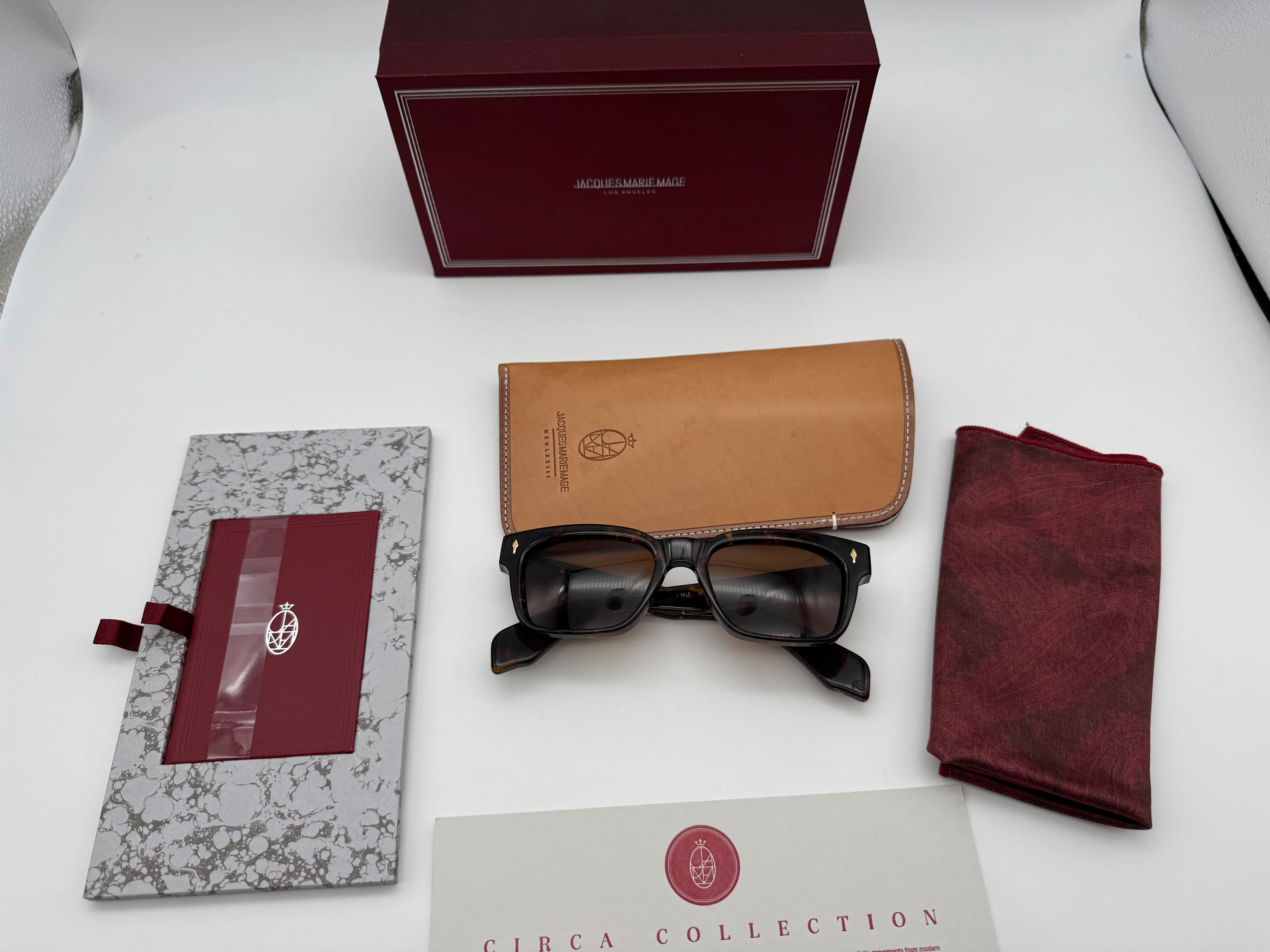 JACQUES MARIE MAGE MOLINO 51mm Agar Tortoise Gold / Brown Sienna Preowned - Image 5