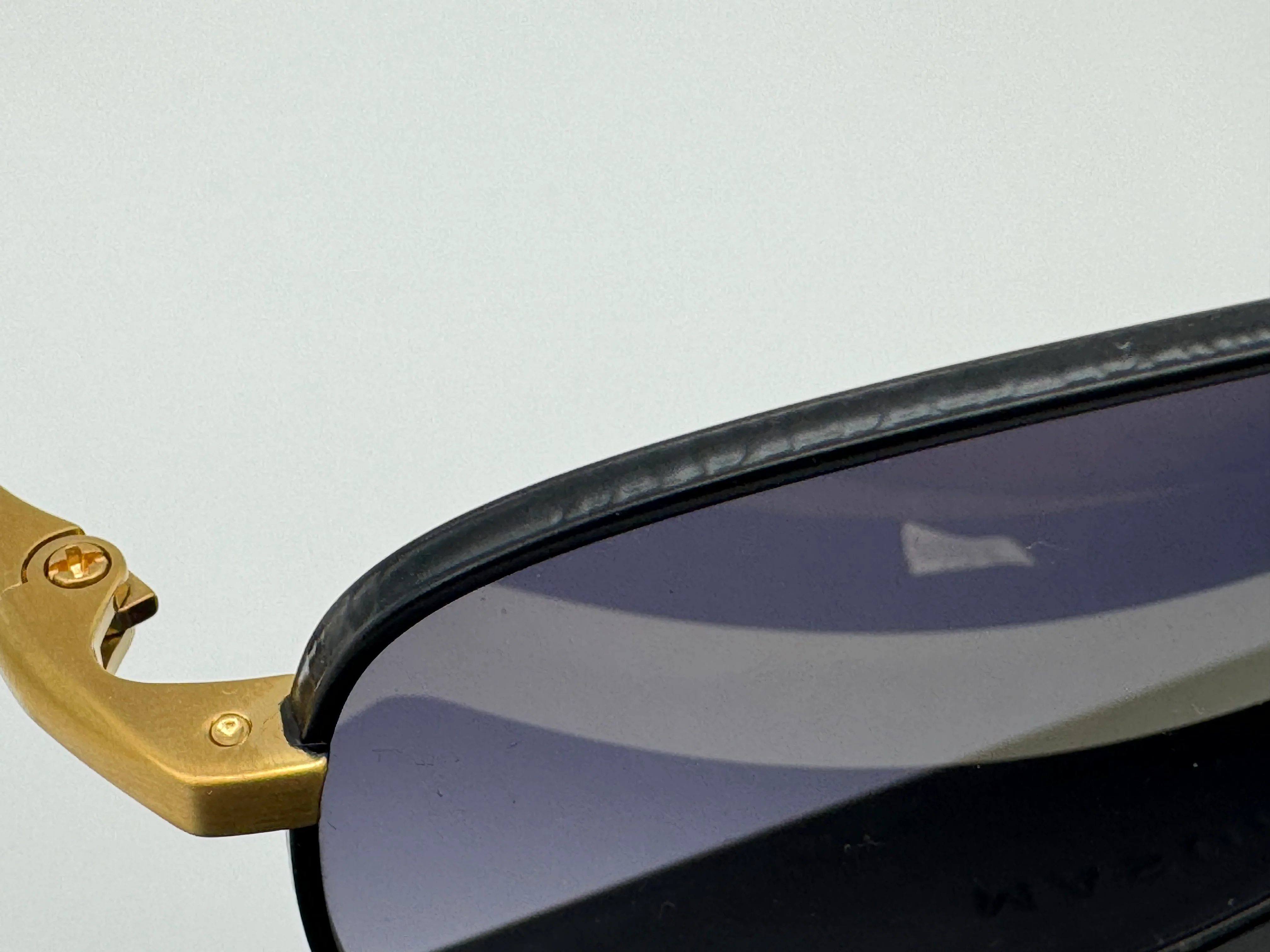 MASUNAGA MA-9001 58mm BLACK GOLD AUTHENTIC SUNGLASSES W/CASE 58-14 Japan NEW - Image 3