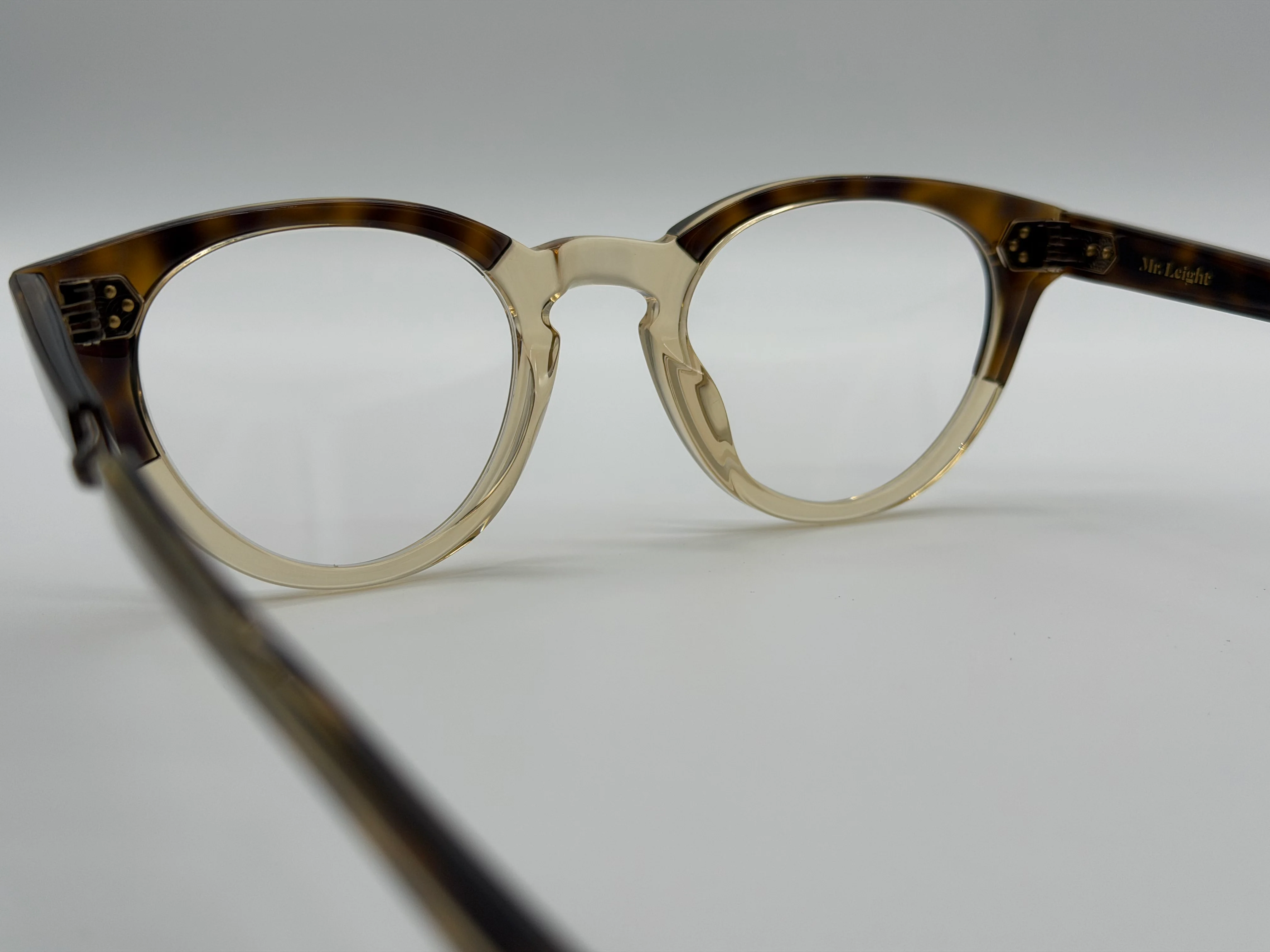 Mr. leight Audrey C 46mm CROWN SHELL - ANTIQUE GOLD Demo Lens Japan Open Box - Image 7