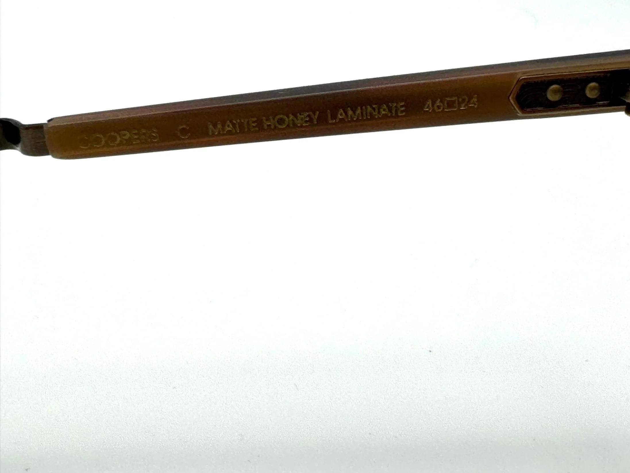 MR. Leight Coopers 46mm Matte Honey Laminate Eyeglasses Demo Lens Japan NEW - Image 7