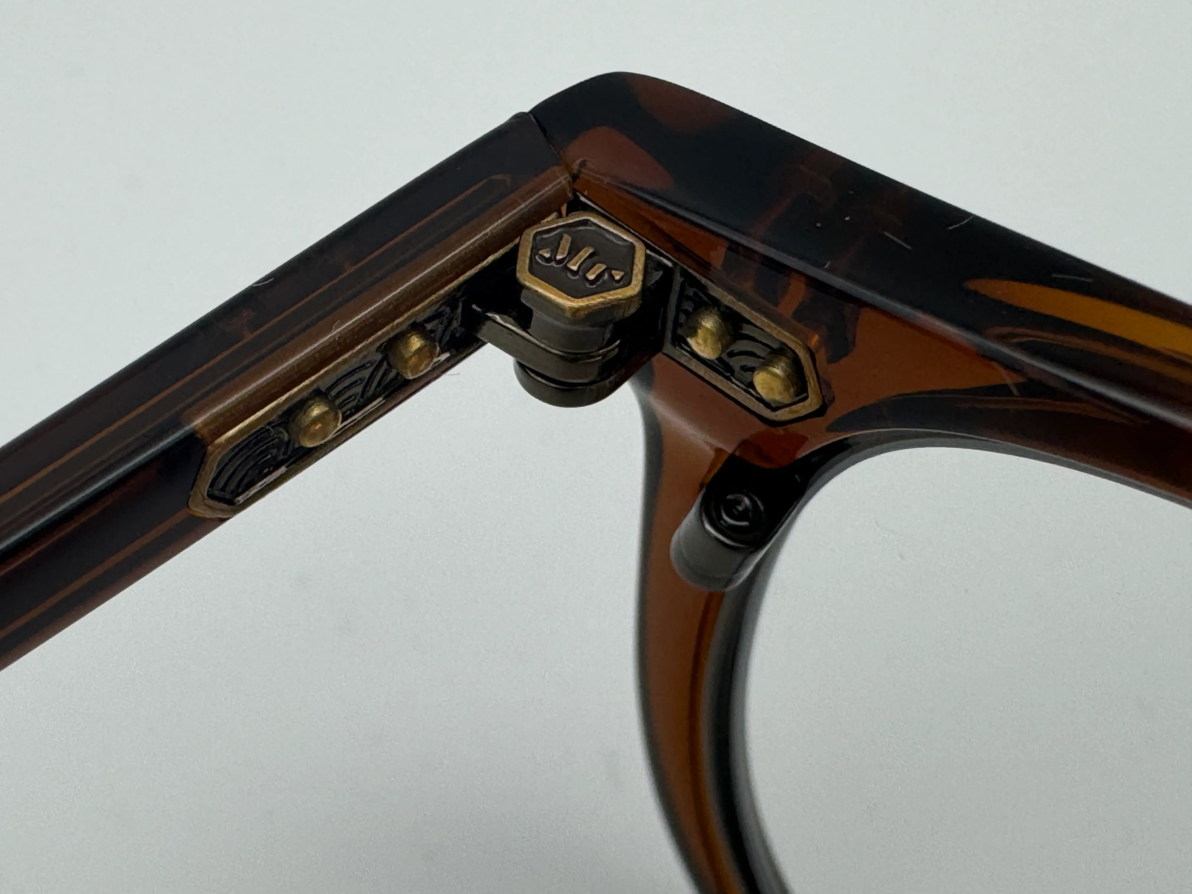 Mr. Leight Coopers C 46mm Eyeglass Carmelita / Antique Gold Titanium Limited Japan NEW - Image 3