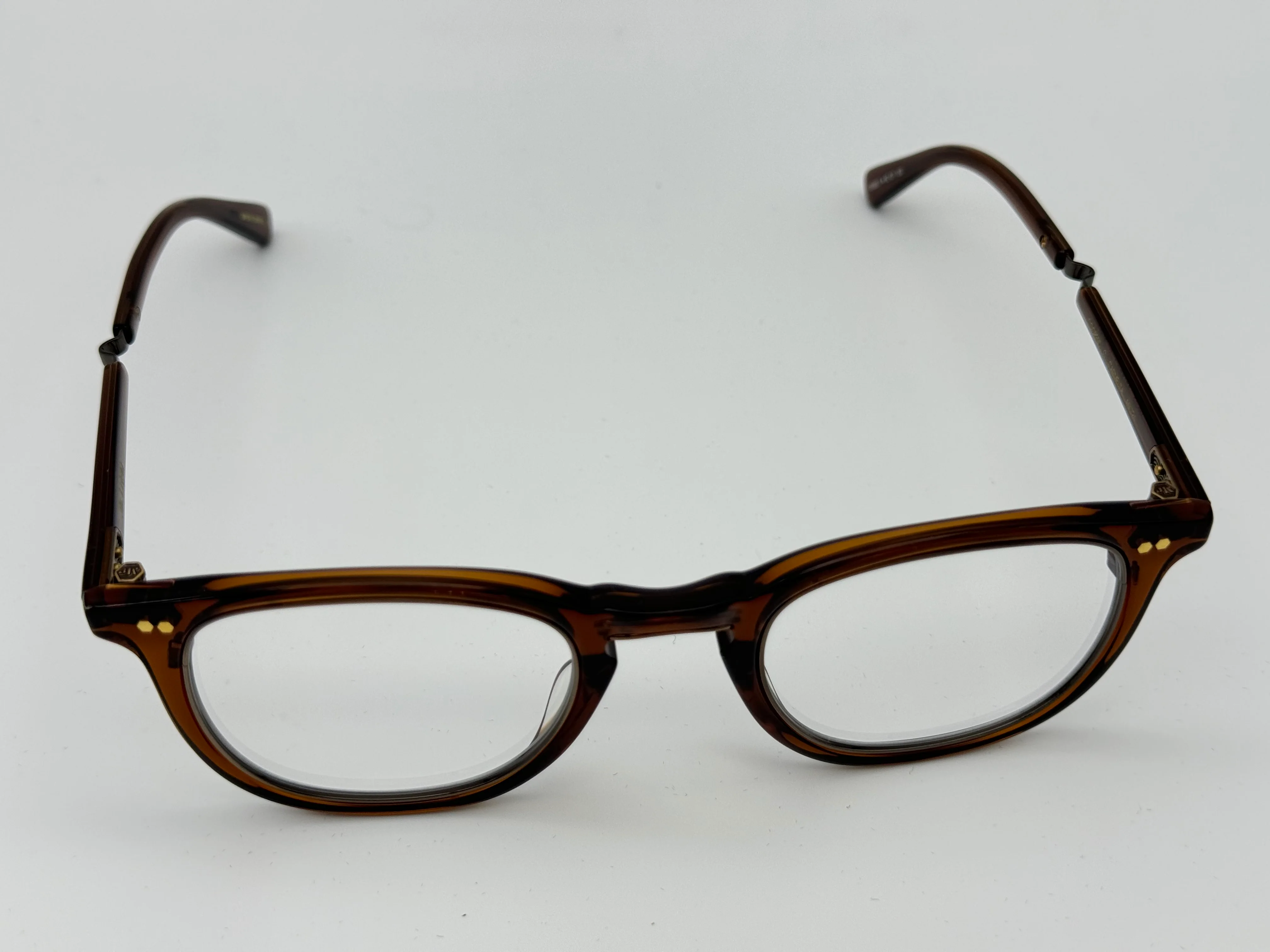 Mr. Leight Coopers C 46mm Eyeglass Carmelita / Antique Gold Titanium Limited Japan NEW - Image 4