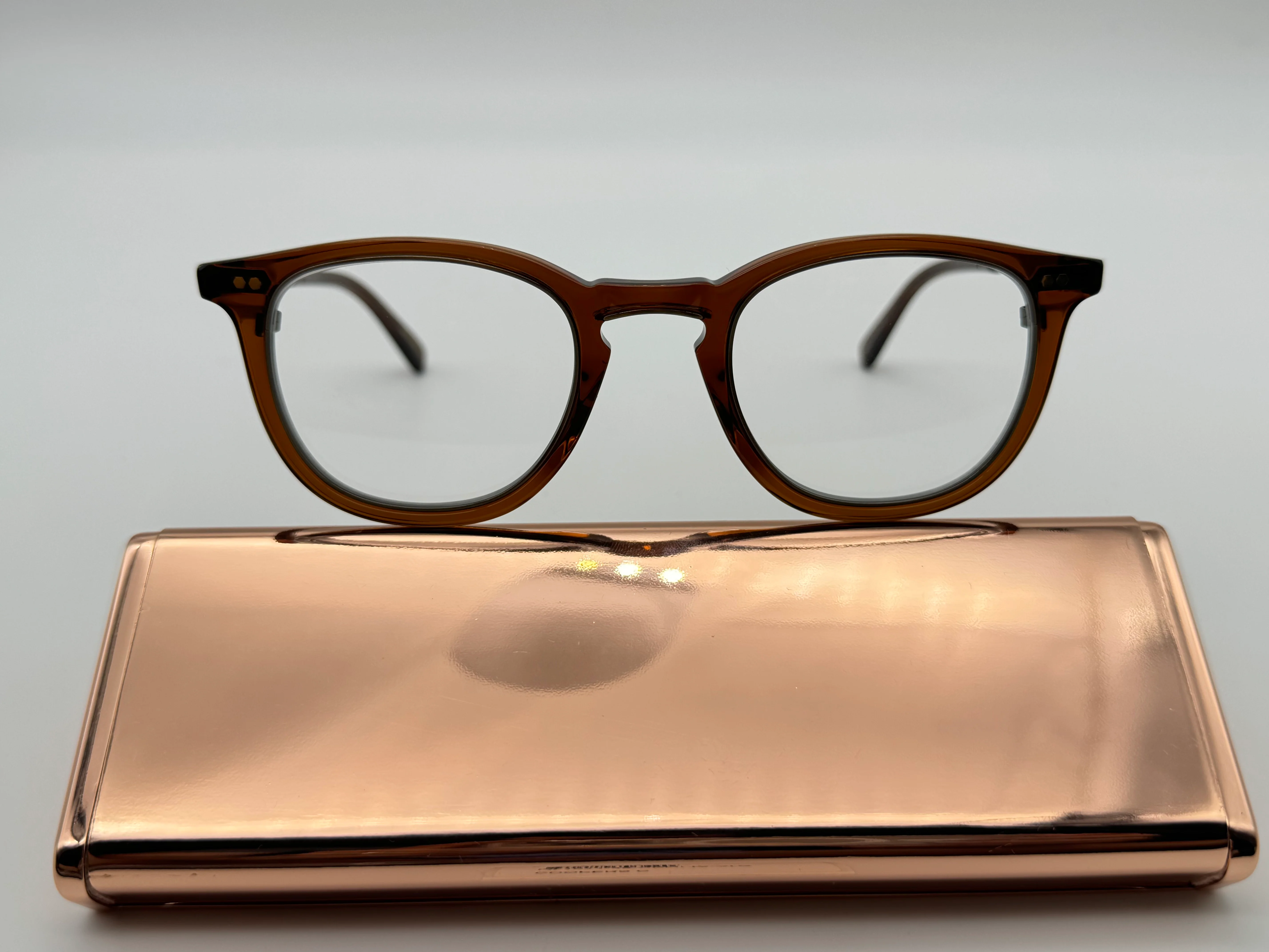 Mr. Leight Coopers C 46mm Eyeglass Carmelita / Antique Gold Titanium Limited Japan NEW - Image 5