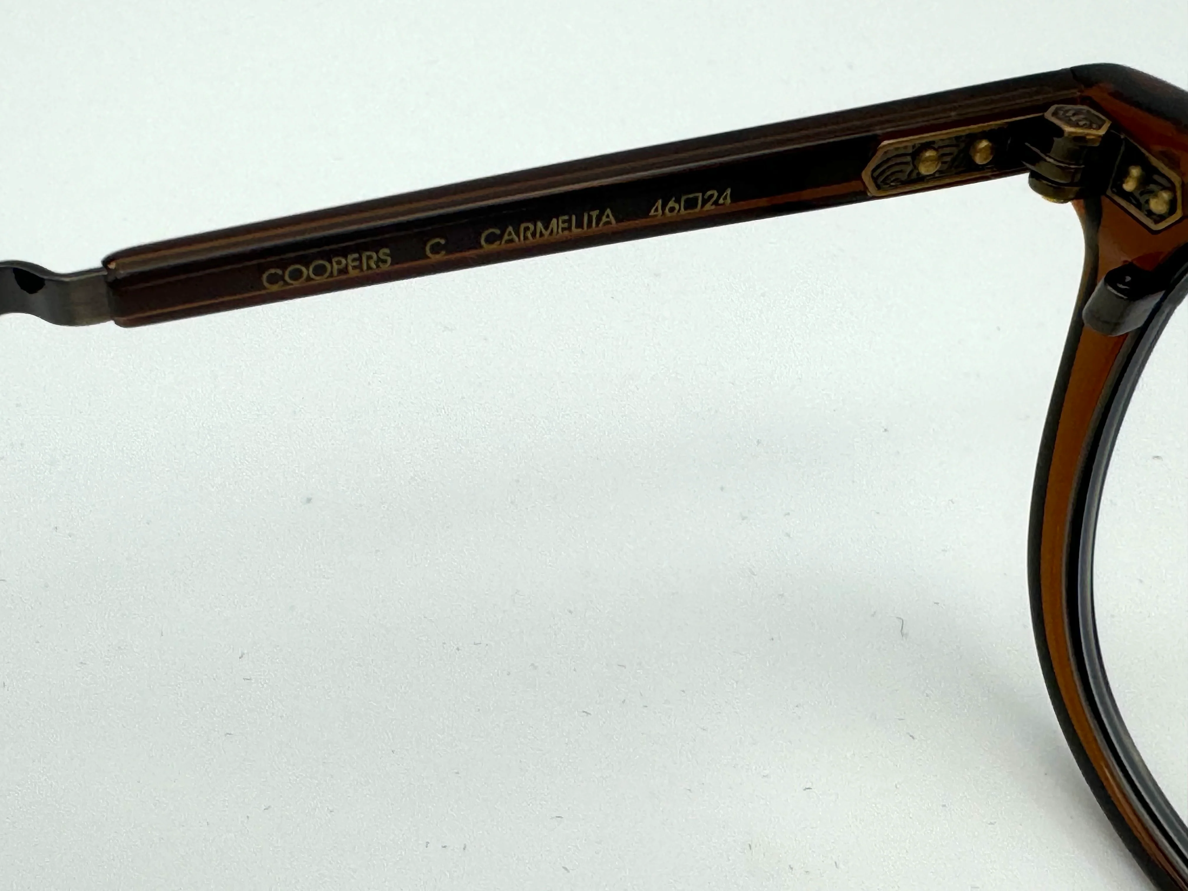 Mr. Leight Coopers C 46mm Eyeglass Carmelita / Antique Gold Titanium Limited Japan NEW - Image 6