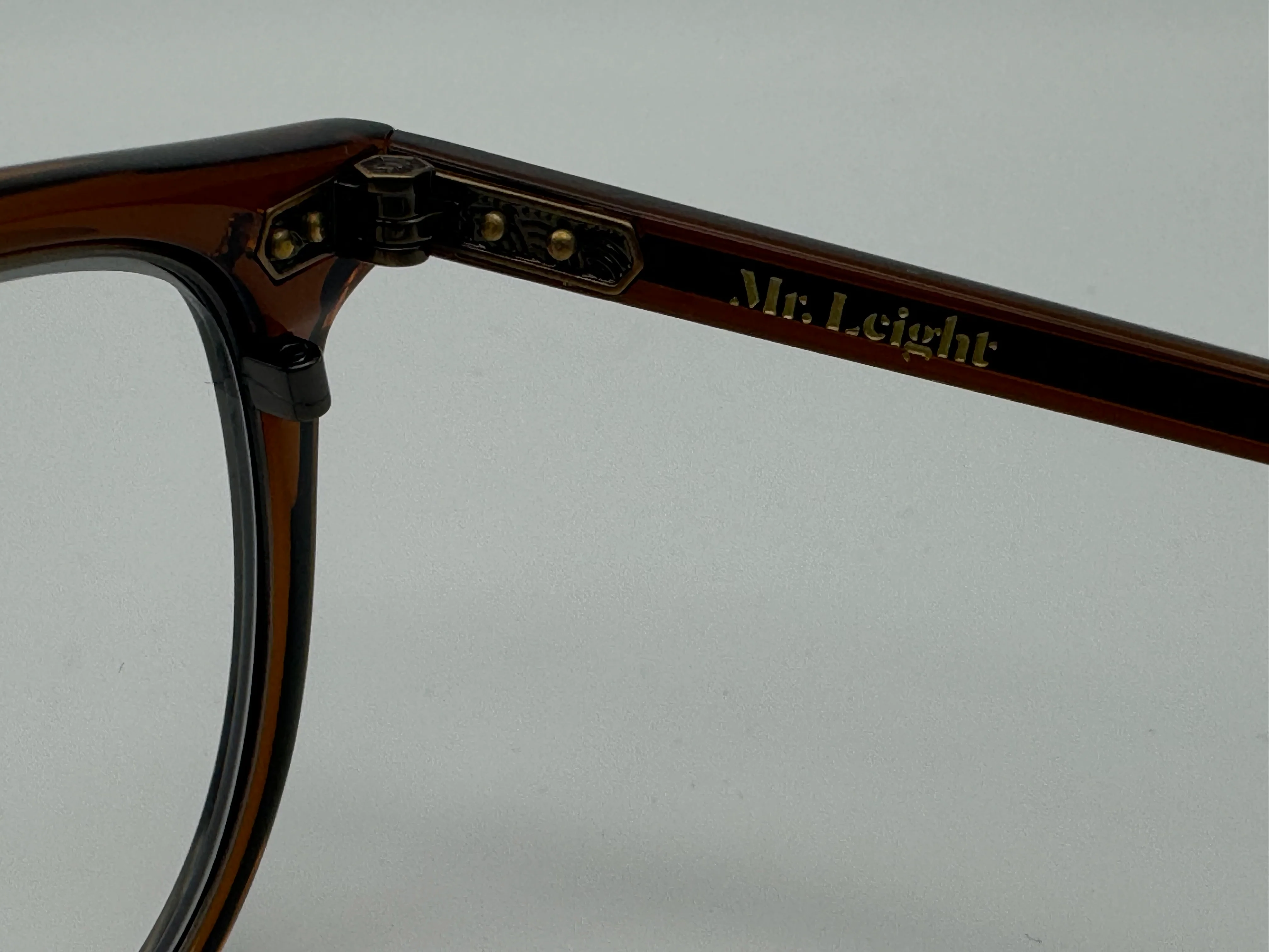 Mr. Leight Coopers C 46mm Eyeglass Carmelita / Antique Gold Titanium Limited Japan NEW - Image 7