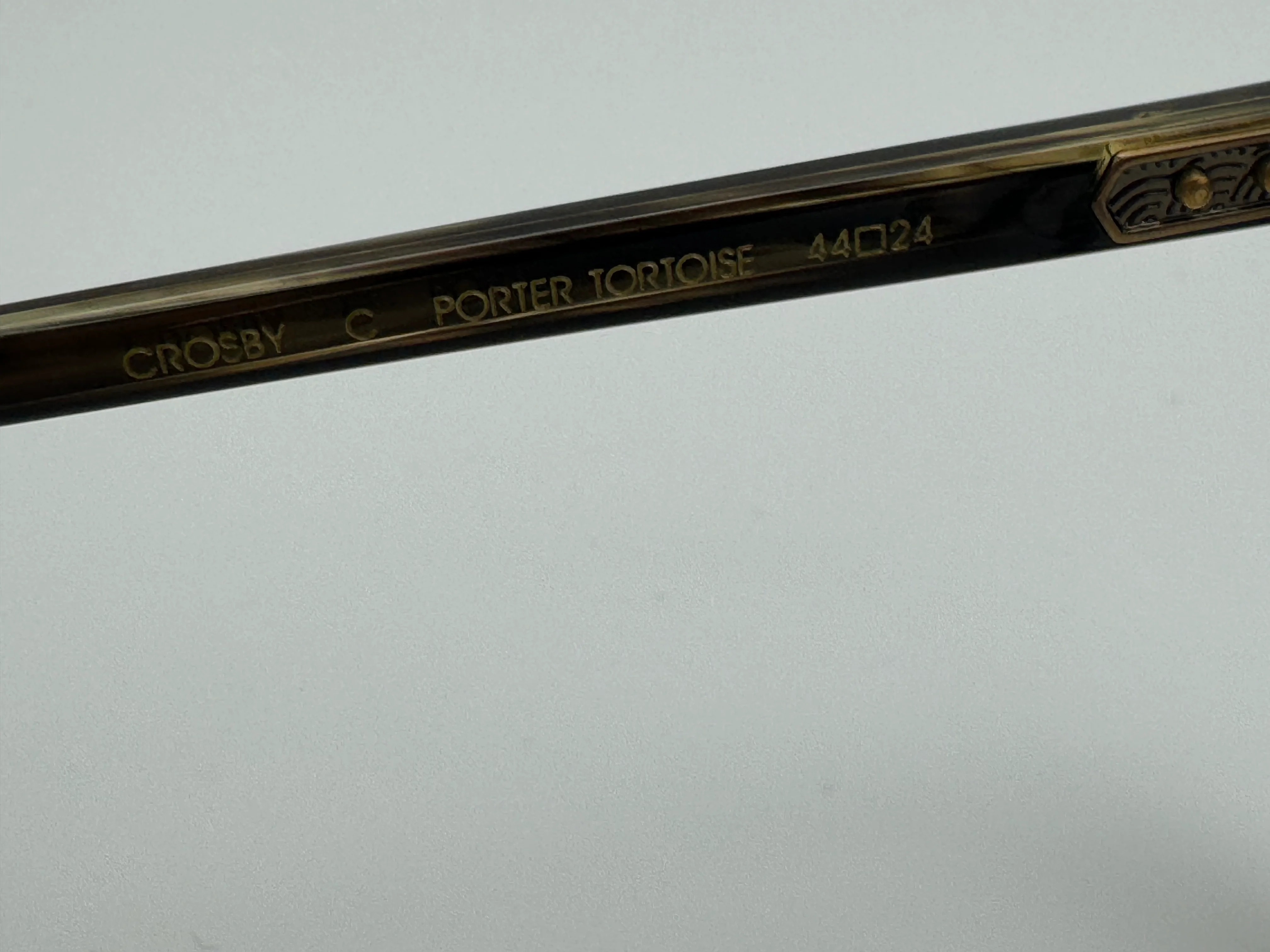 Mr. Leight Crosby C 44mm Porter Tortoise Eyeglasses Demo Lens Titanium Japan NEW - Image 8