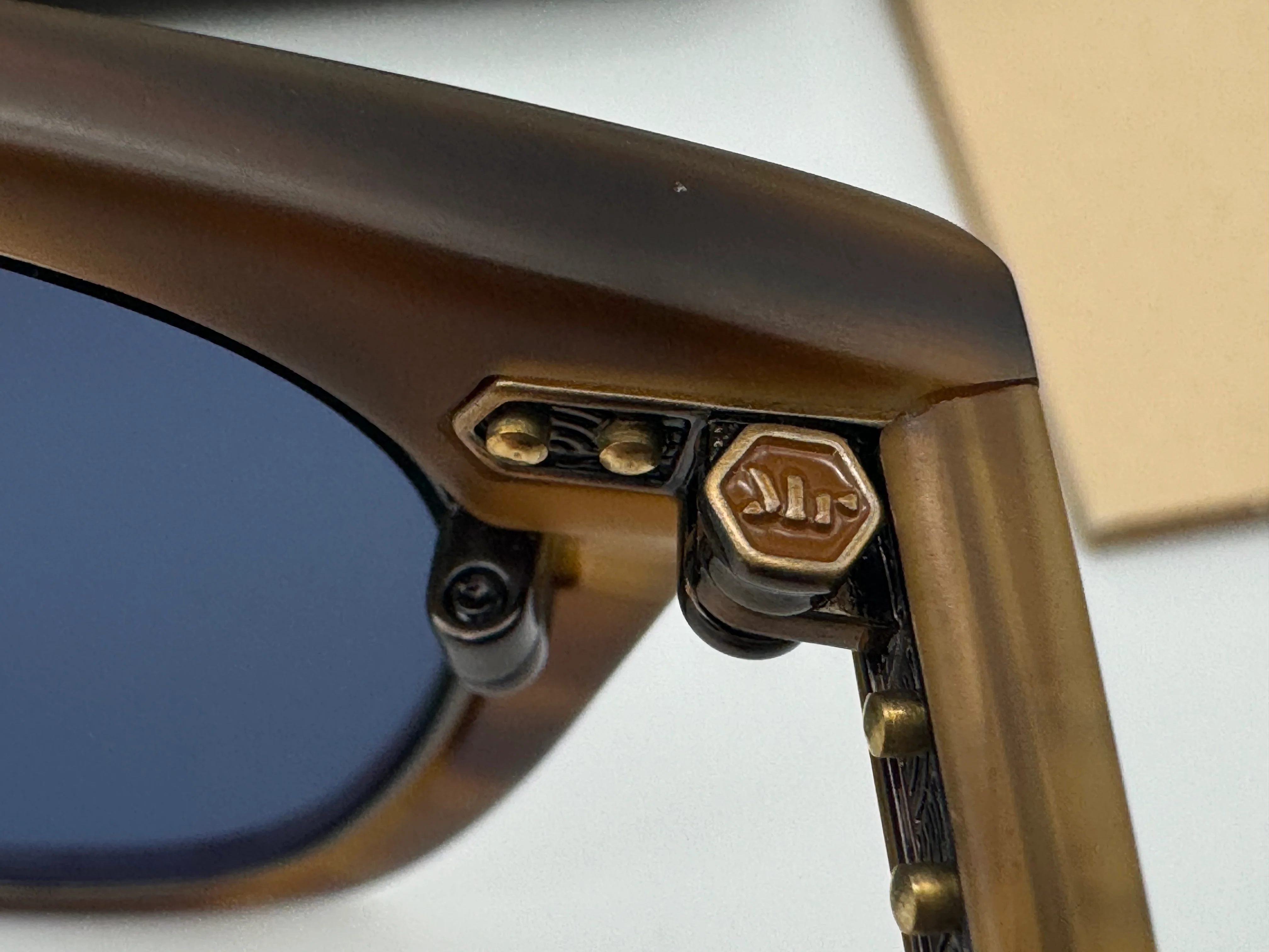 Mr. Leight Getty II S 48mm Beachwood Antique Gold / Blue Opal Japan Limited NEW - Image 11