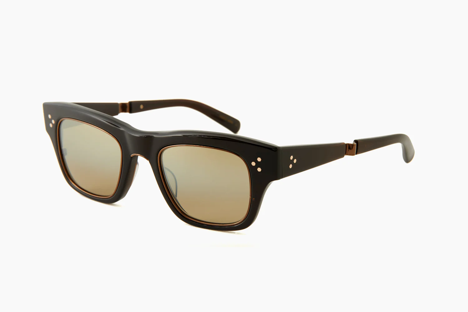Mr. Leight GO S 48mm Chocolate Gold / Cognac Polarized Japan NEW - Image 2