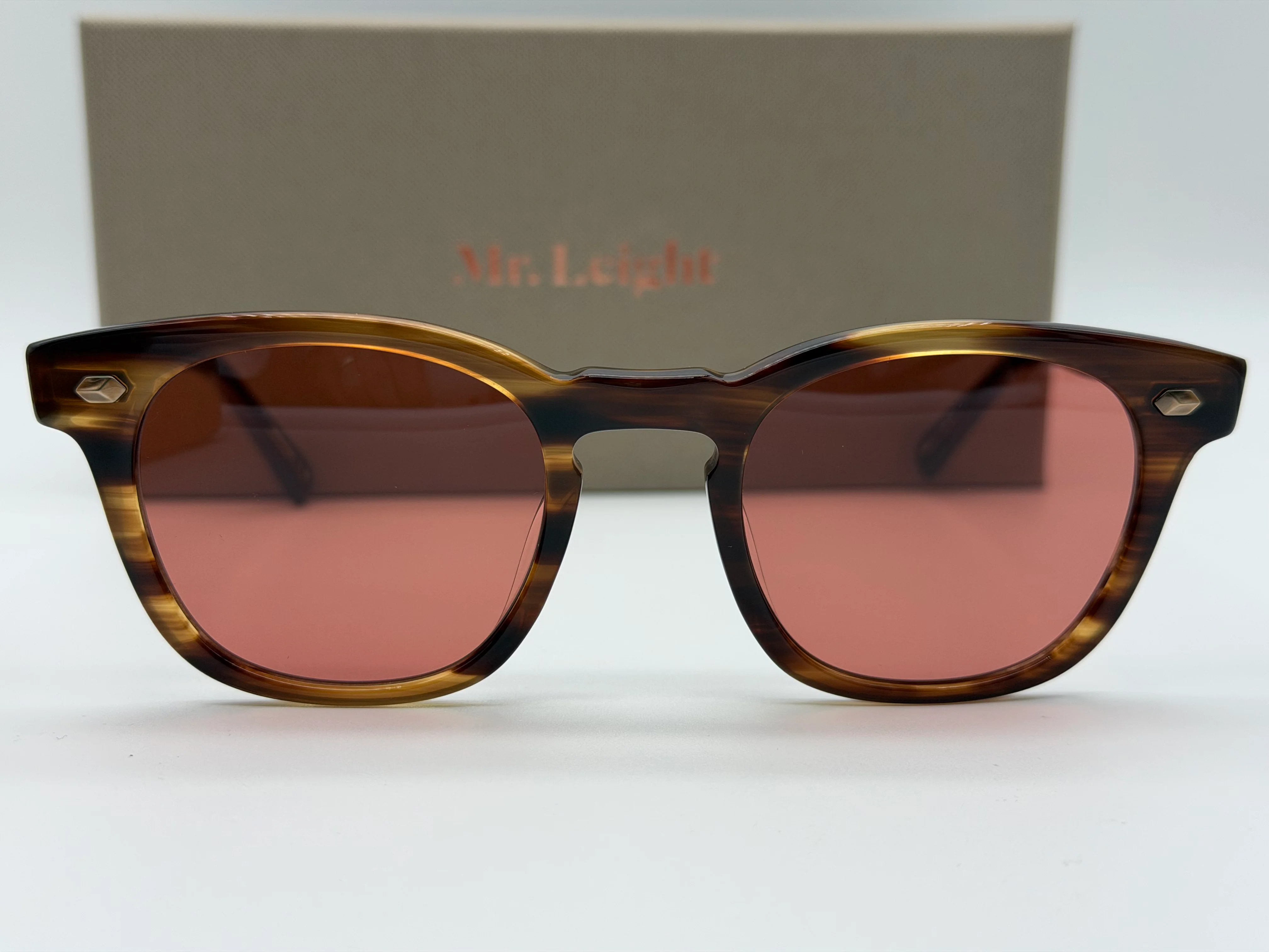 Mr. Leight Hanalei S 45mm Koa / Antique Gold w/ Azalea Lenses Japan NEW - Image 4