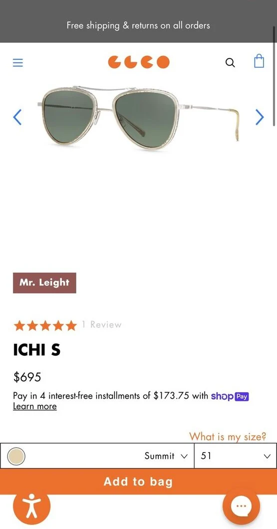 Mr Leight Ichi 51mm Summit Titanium Aviator G-15 Polarized Lens Retail $695 Japan NEW - Image 14