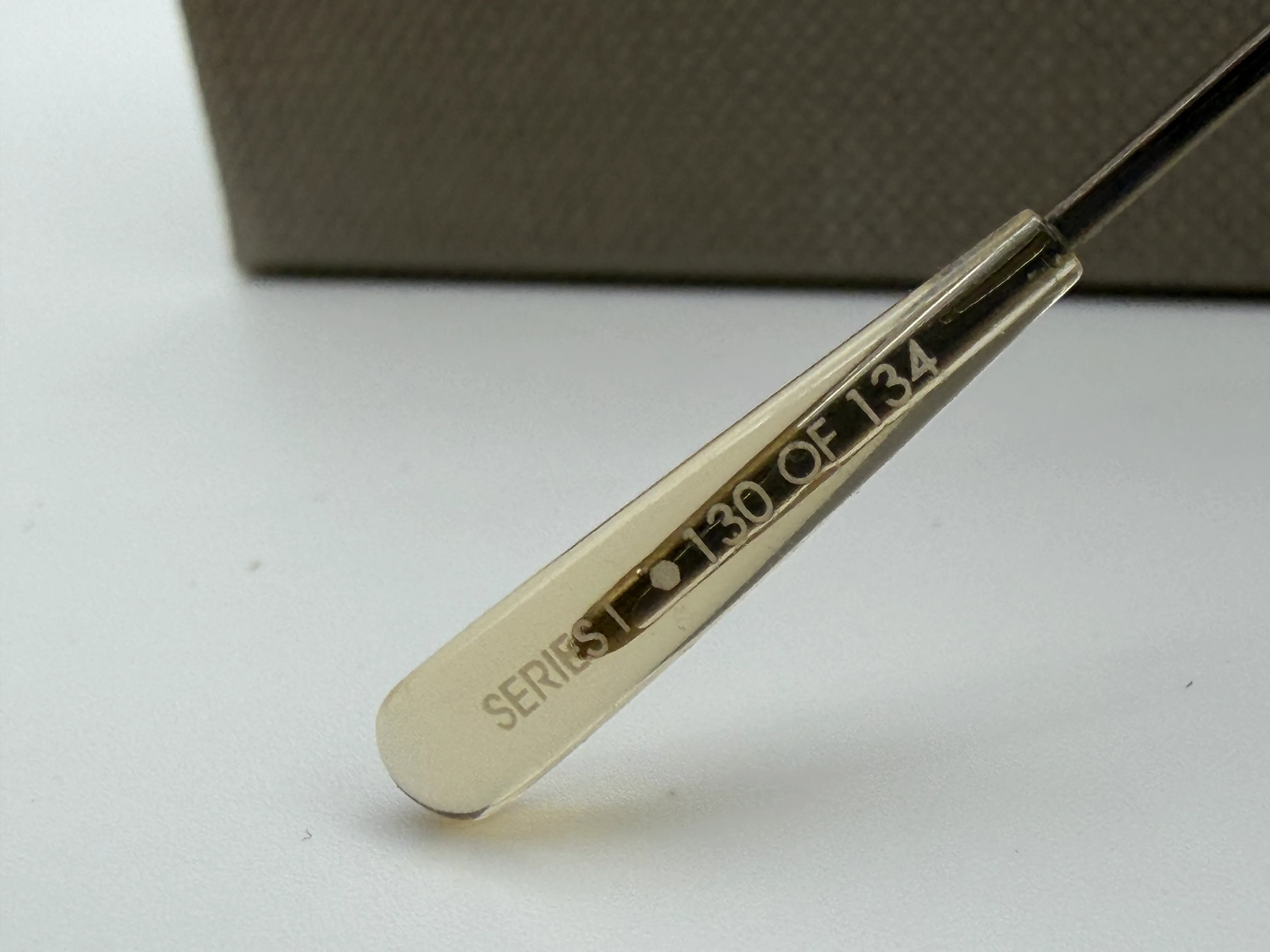 Mr. Leight Novarro S 55mm Antique Gold / G 15 Goldtone Mirror Titanium Japan - Image 11