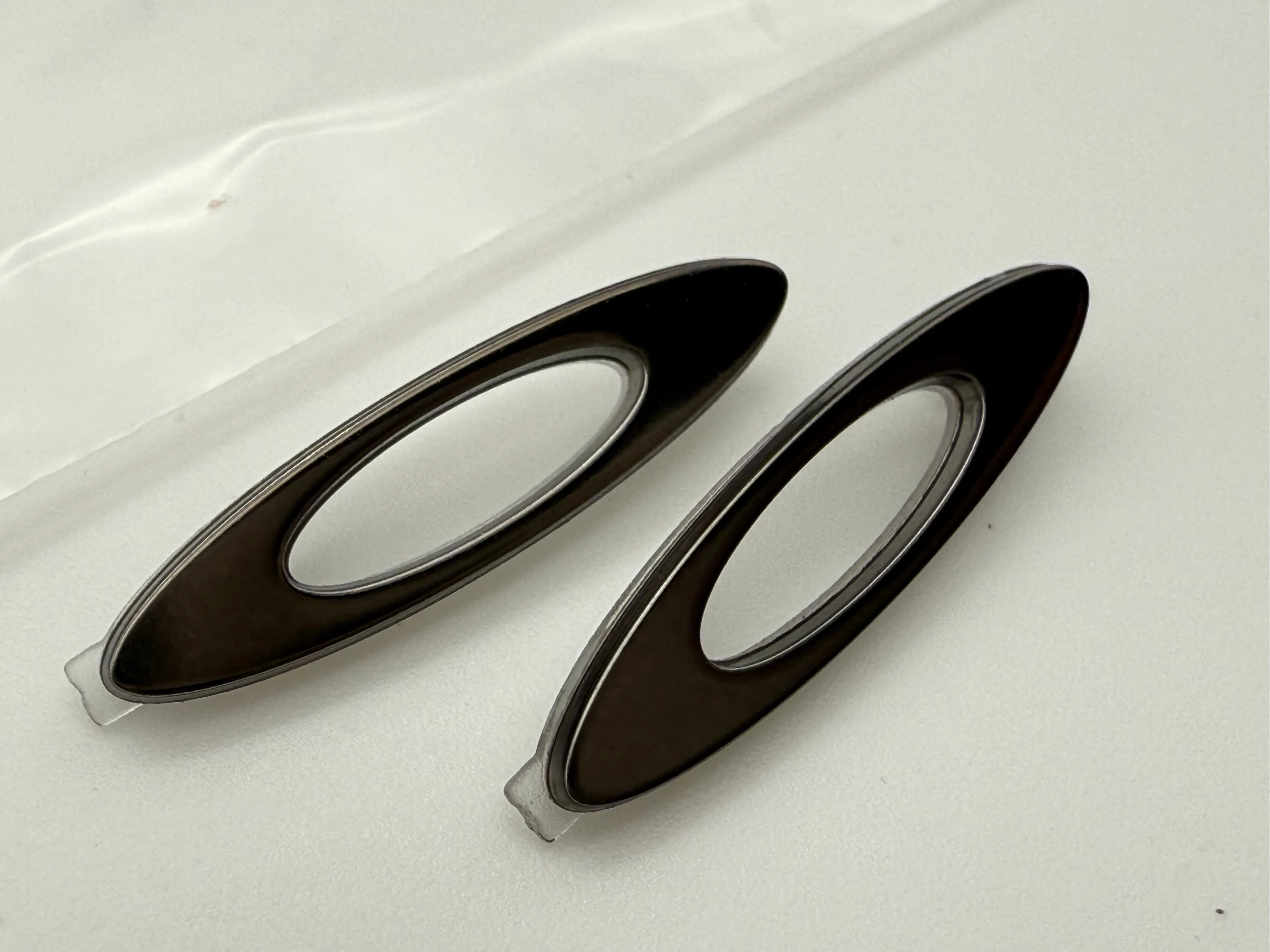 Oakley Drop Point Double Edge Ridgline Straight Back Replacement Icon Matte Gunmetal OEM Replacement - Image 3