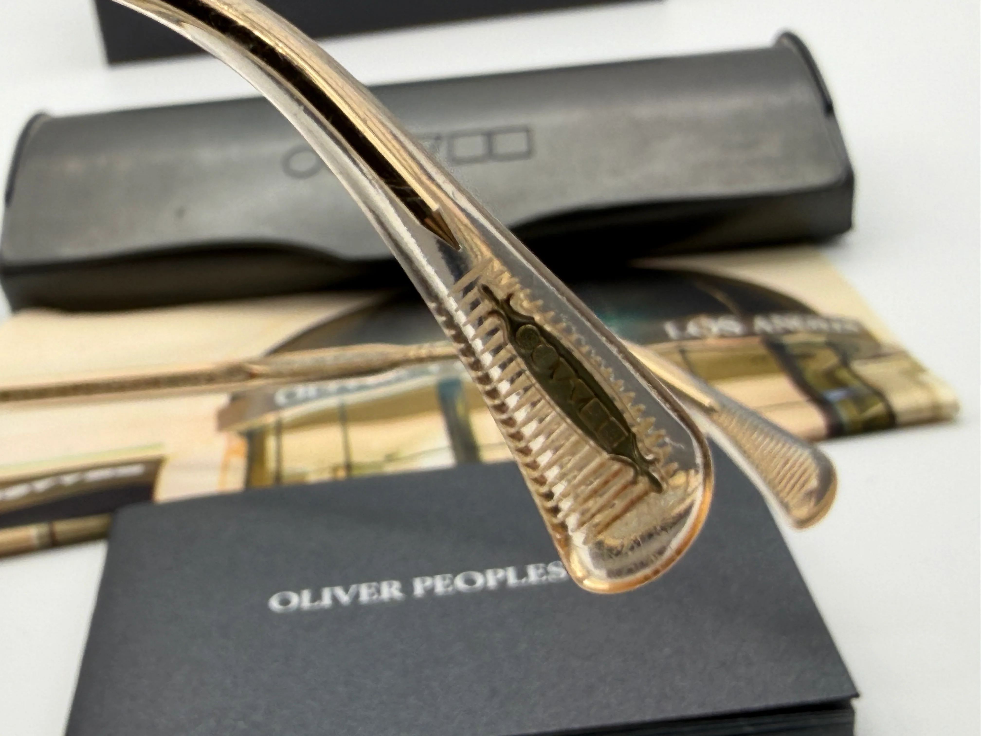 Oliver Peoples 48mm OV 5314SU DELRAY SUN 1094W4 BUFF / Blue Used Read Description - Image 5