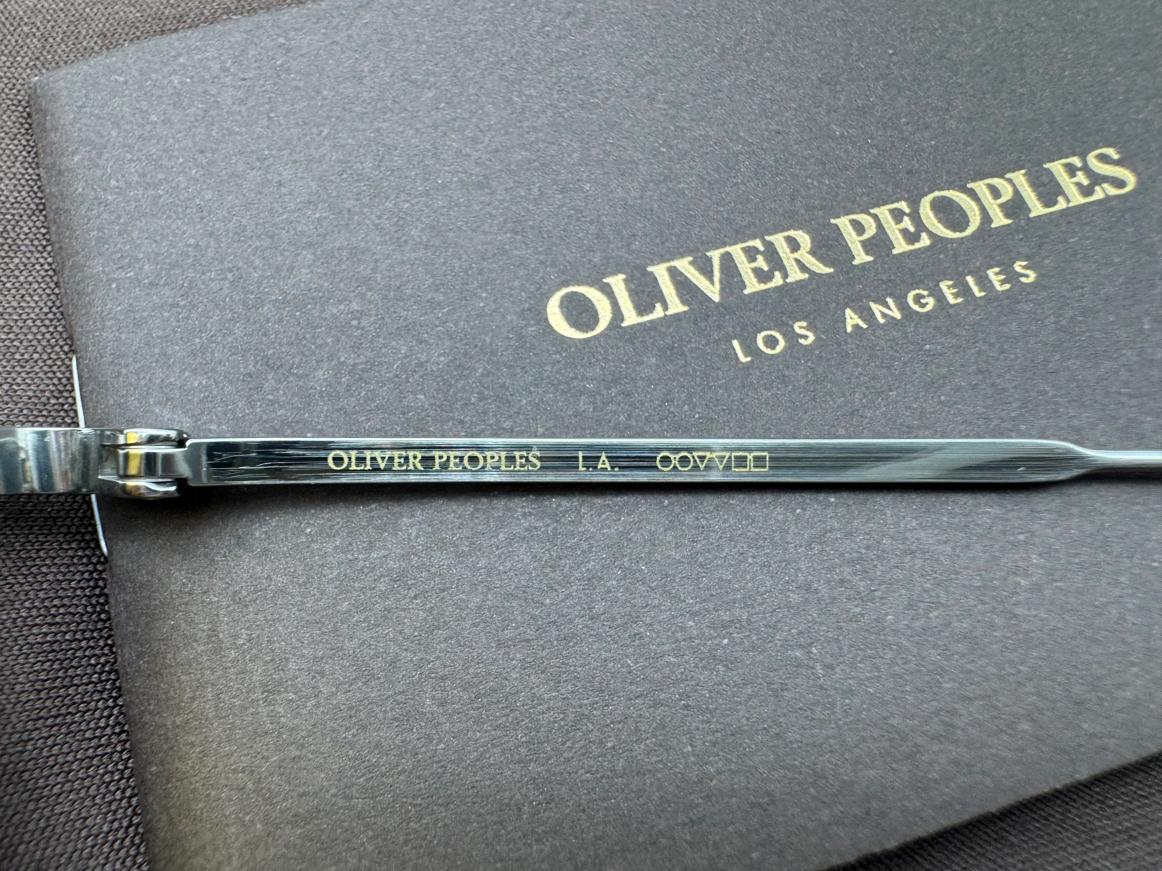 Oliver Peoples 49mm MANDEVILLE 0OV1294ST 525485 Brushed Silver Unisex Sunglasses NEW - Image 6