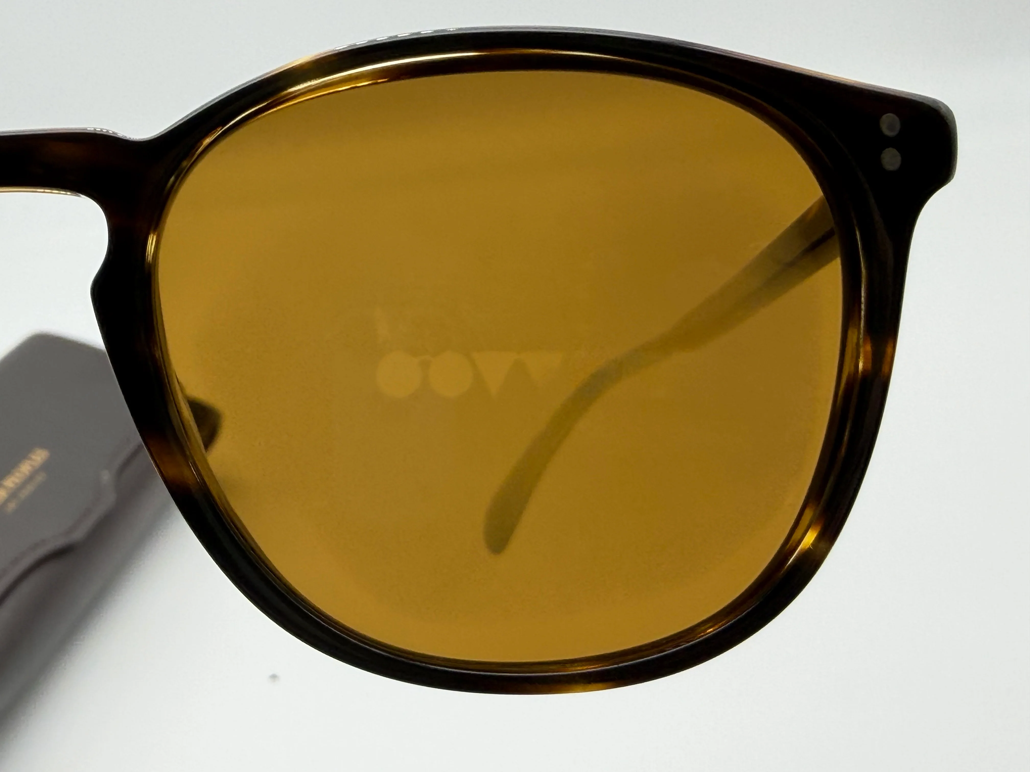 Oliver Peoples 53mm Finley Esq. Sun 100353 Cocobolo / Brown Glass Lens Italy Preowned - Image 10