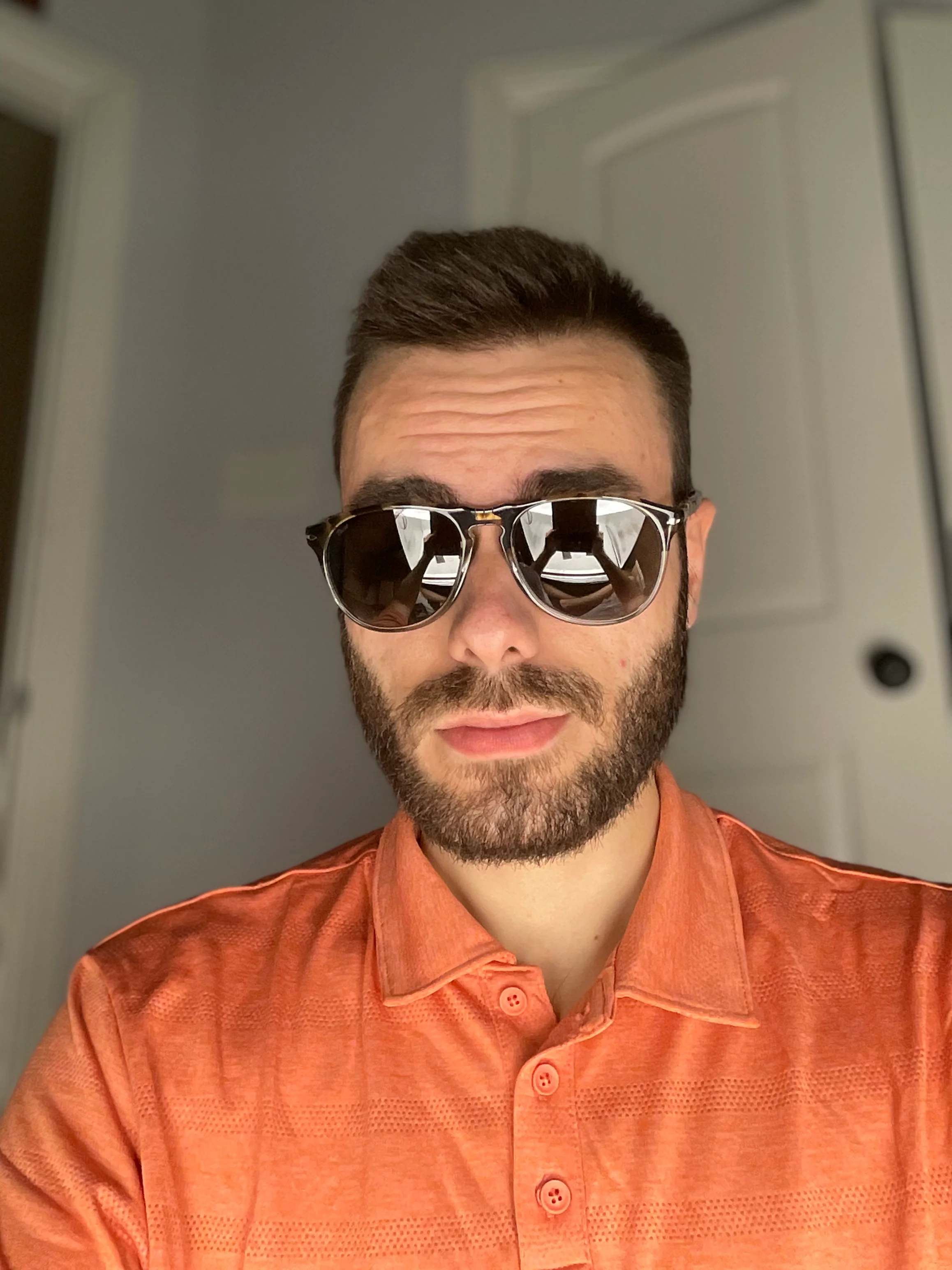 Persol PO 9649 1130B1 Brown Beige Pilot 55mm Sunglasses - Image 2