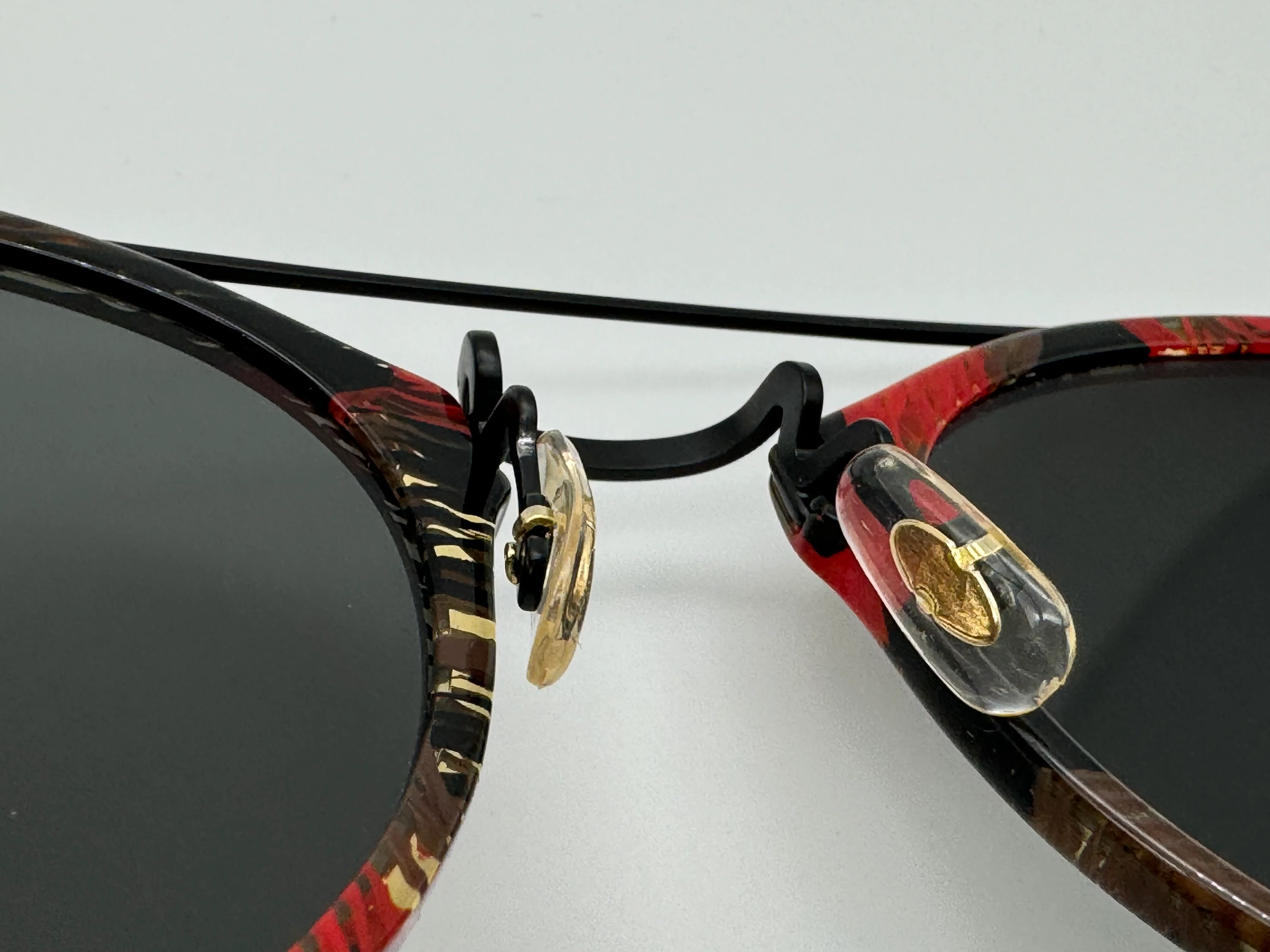 Oliver Peoples ALAIN MIKLI REMICK 50mm Sunglasses OV5349S Black Palmier Red Tropical Frame Only Preowned - Image 5