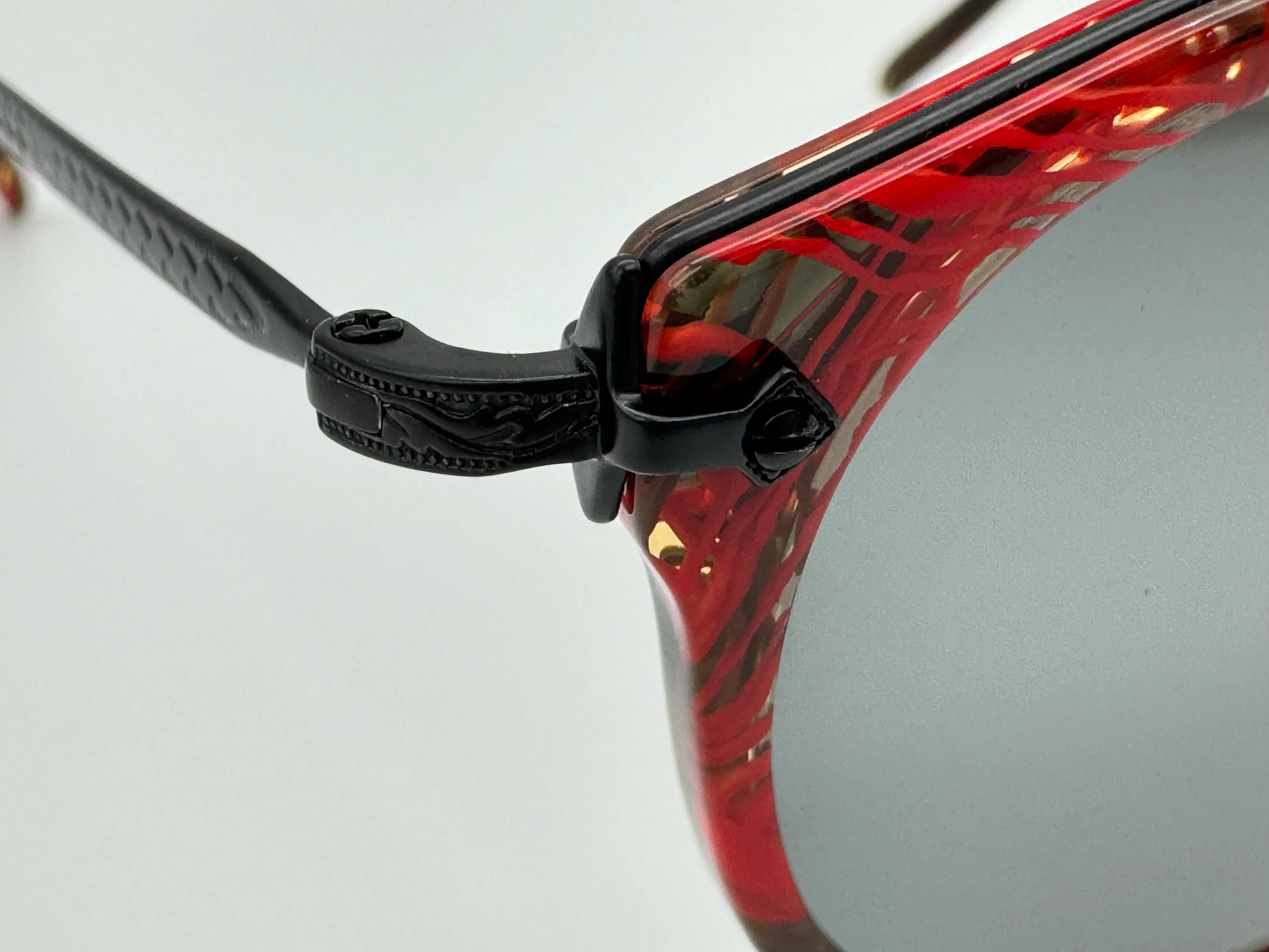 Oliver Peoples ALAIN MIKLI REMICK 50mm Sunglasses OV5349S Black Palmier Red Tropical Frame Only Preowned - Image 8