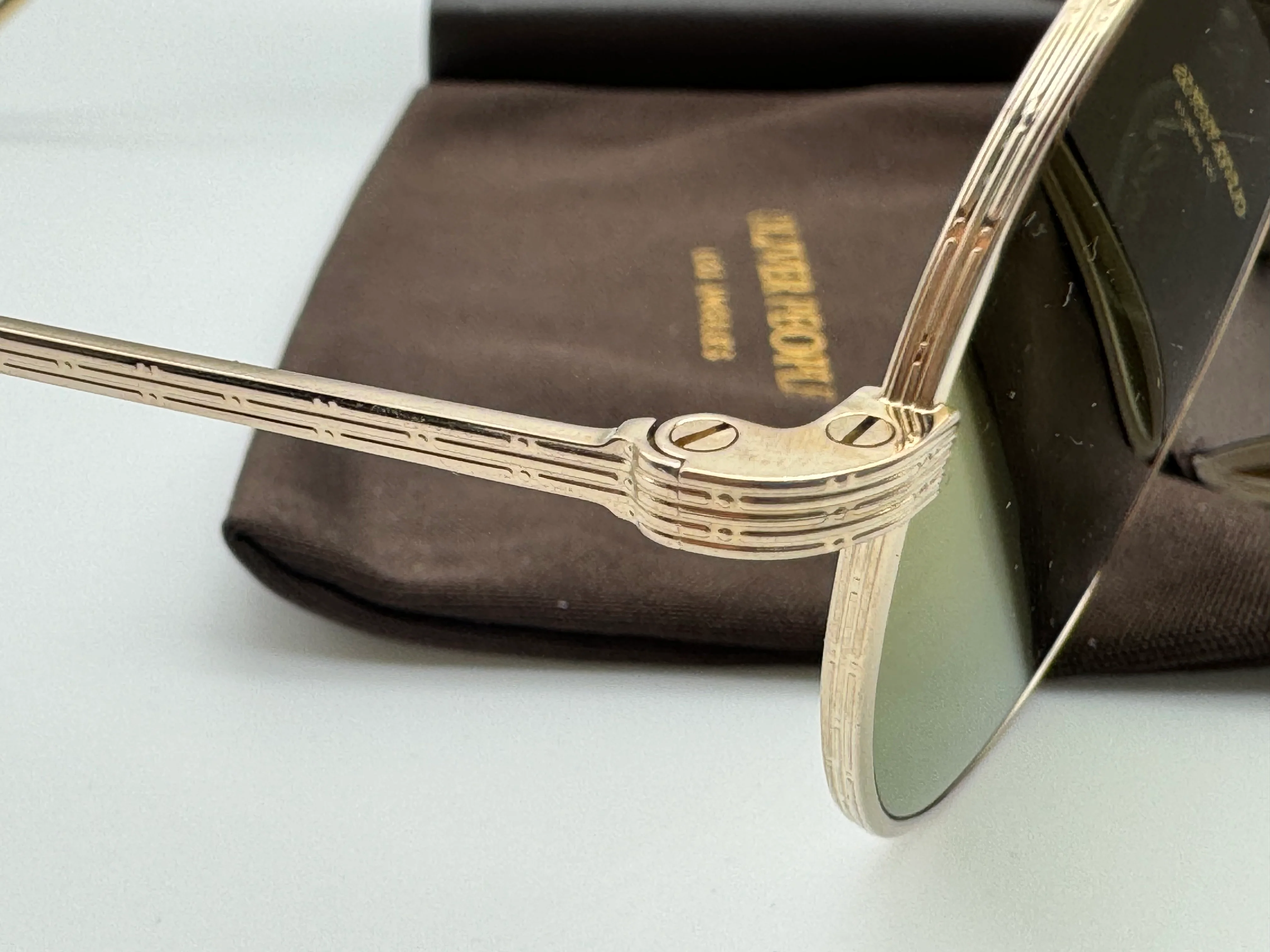 Oliver Peoples Altair OV 1306 ST 529208 50mm  Gold / G -15 Goldtone Titanium JAPAN NEW - Image 8