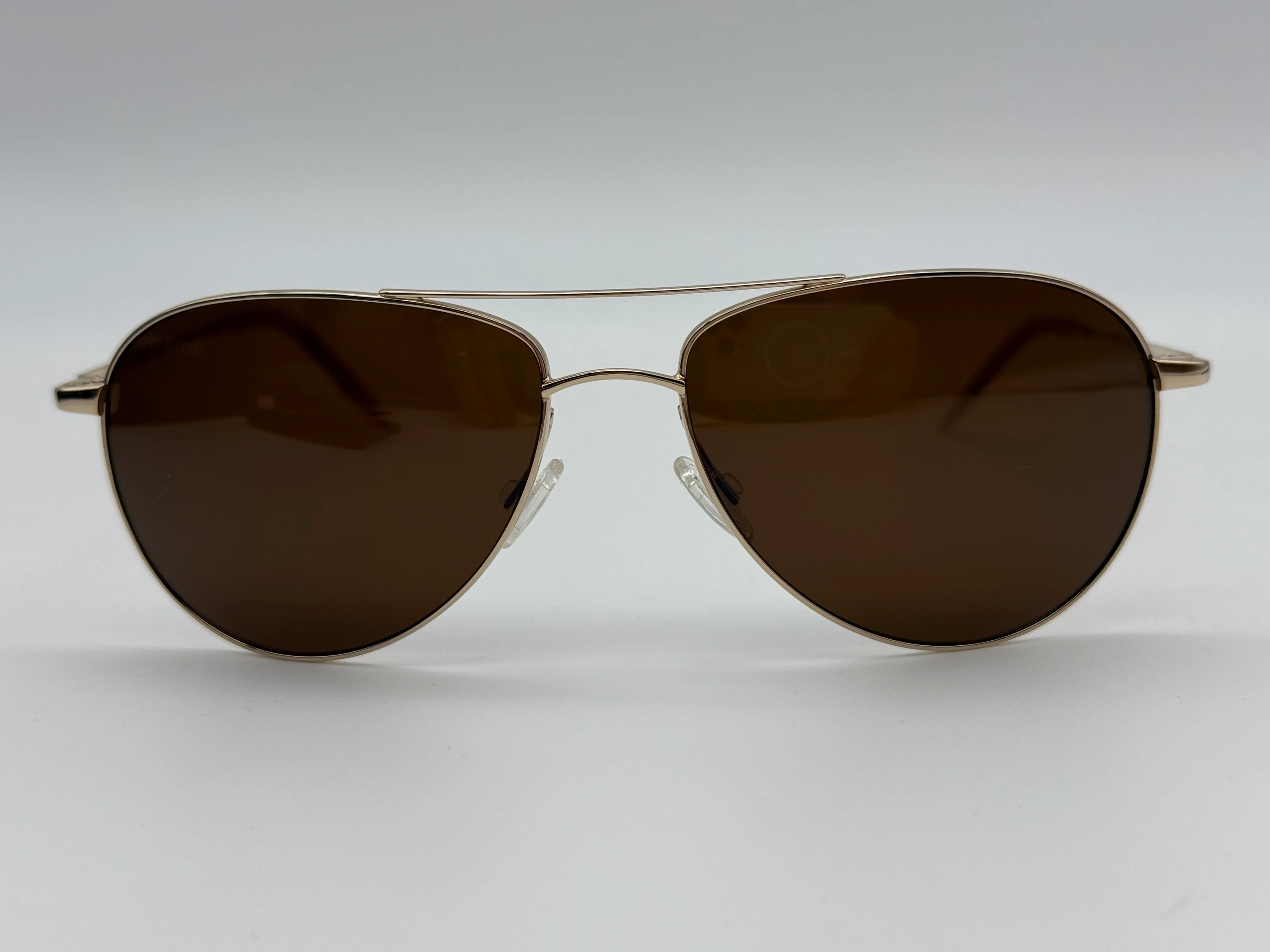 Oliver Peoples Benedict 59mm Gold / Brown Polarized VFX OV 1002-S 5035/N9 Circa 2001 NOS - Image 2