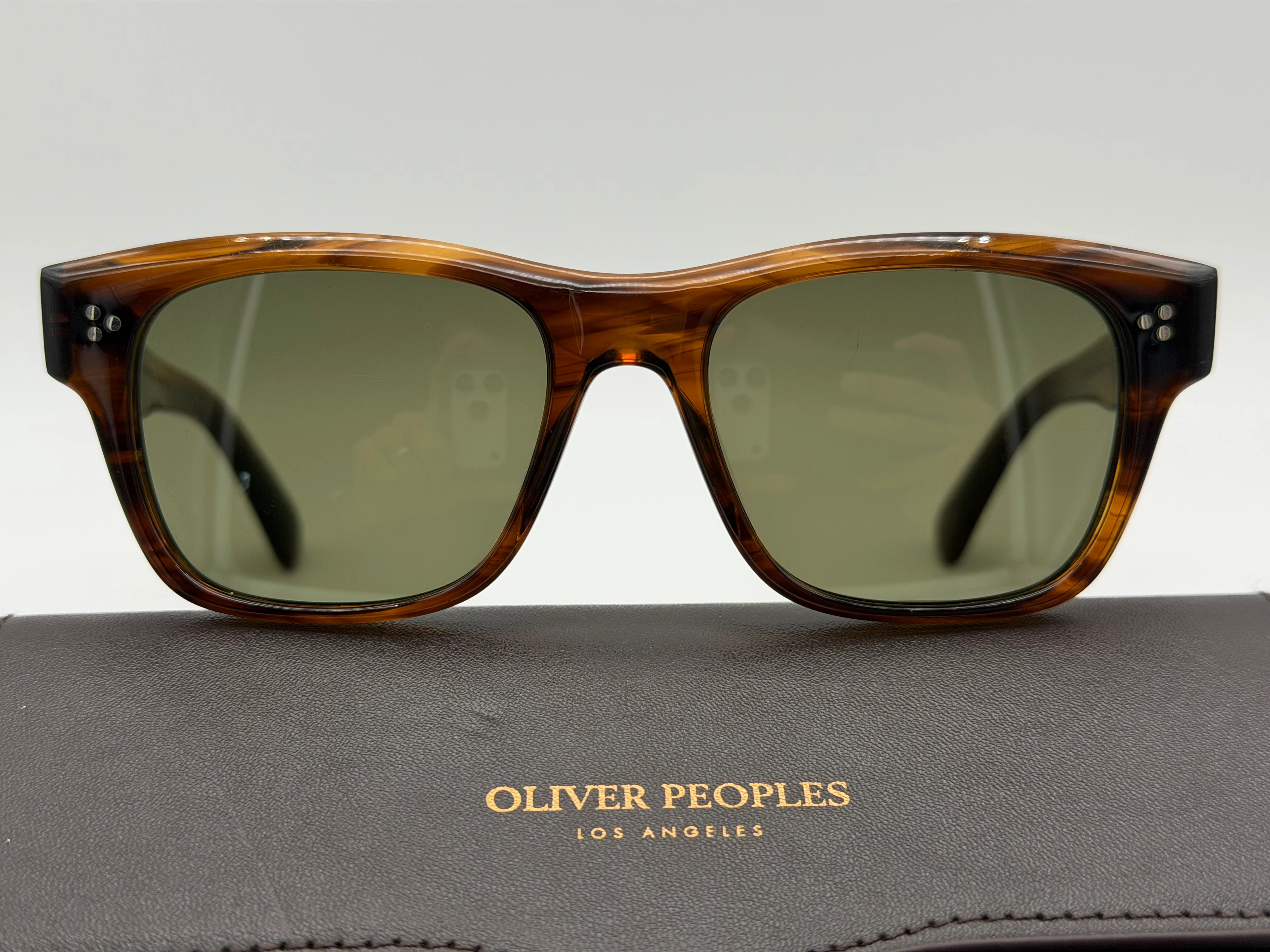 Oliver Peoples Birell Sun 52mm Tuscany Tortoise/ G-15 OV 5524 Itlay distressed - Image 4