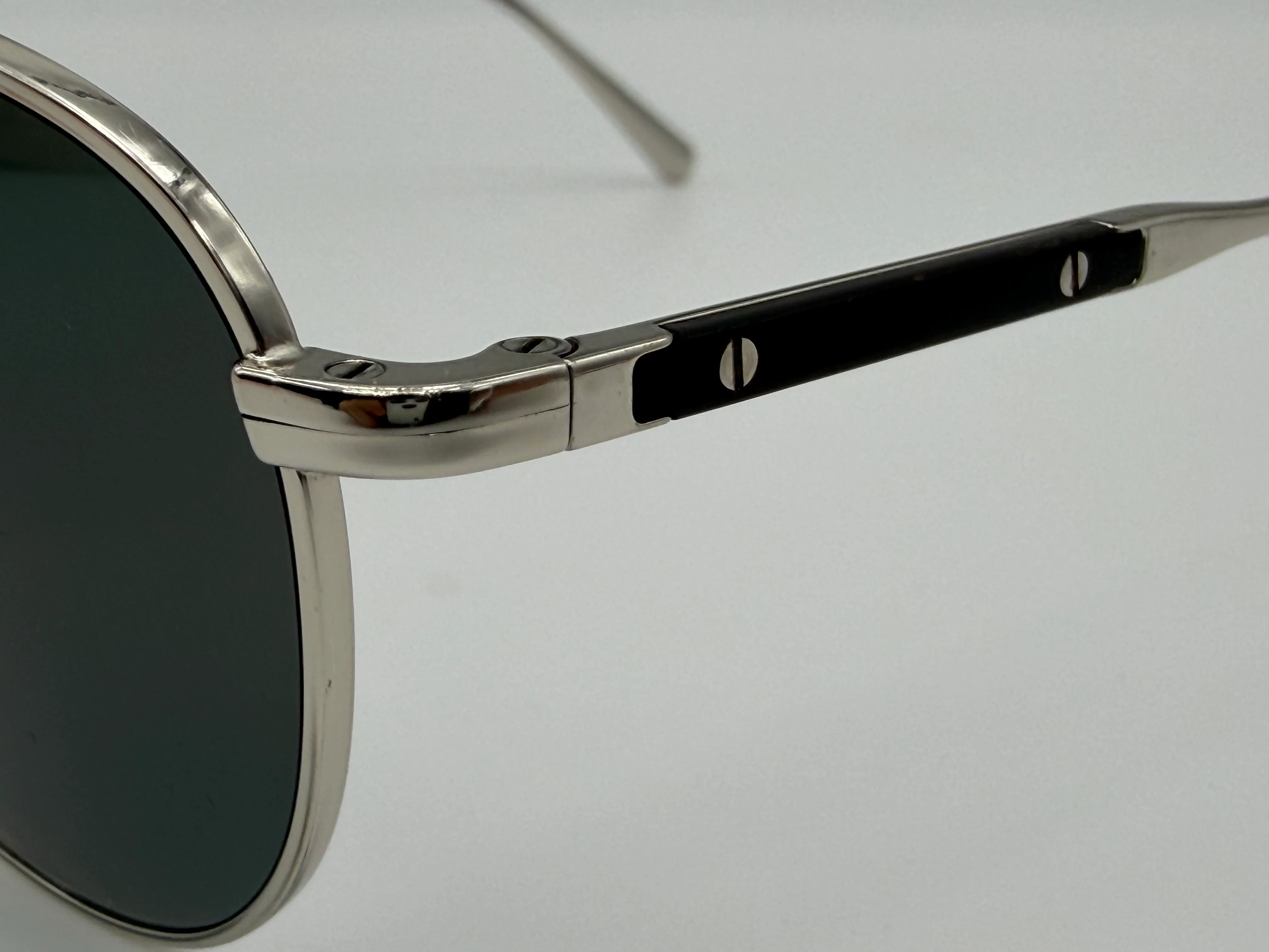 Oliver Peoples Brunello Cucinelli Disoriano 58mm Silver / Midnight Express Polarized OV 1301S 5036P2 Polarized Italy Preowned - Image 8
