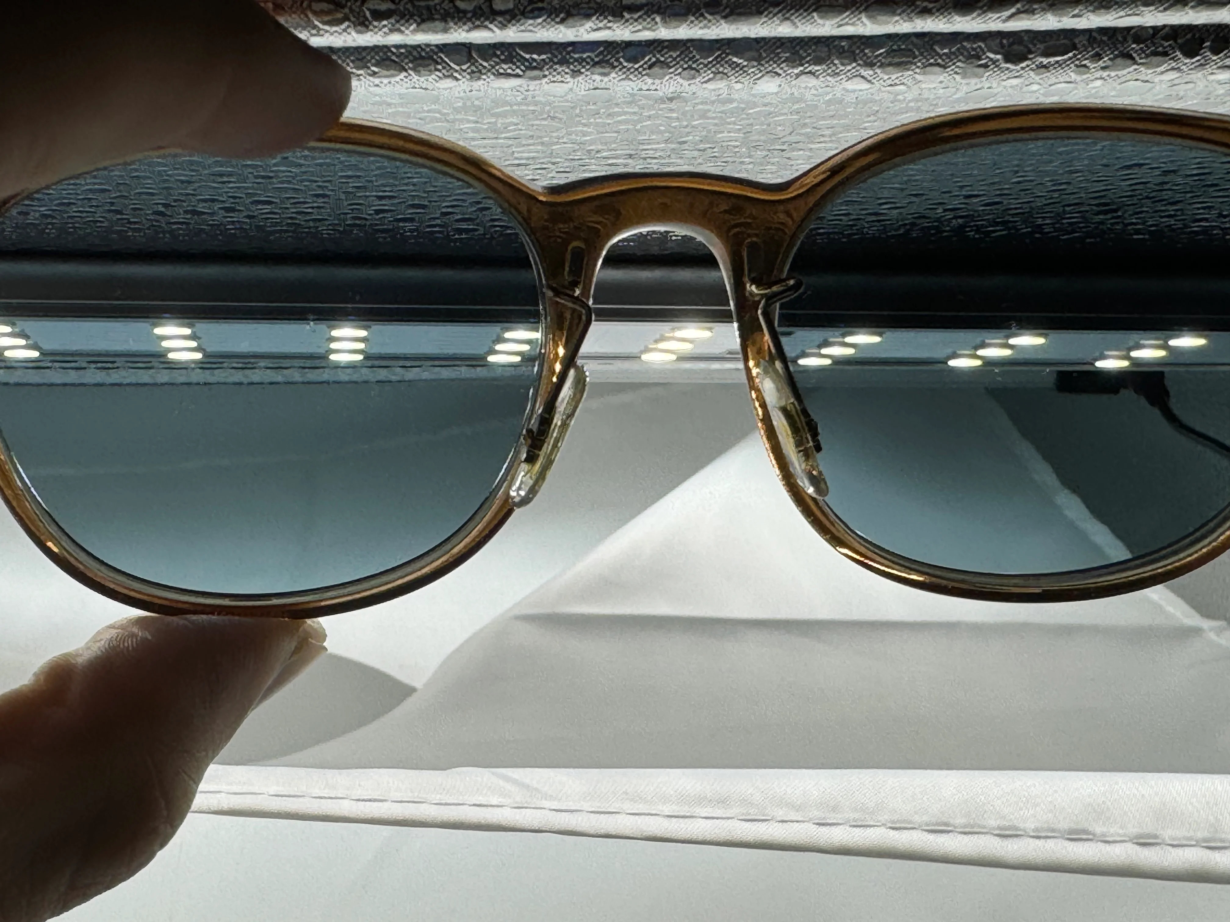 Oliver Peoples Brunello Cucinelli Gerardo 51mm OV 5482S 1738R8 Translucent Brown/Indigo Photochromic Sunglasses Preowned - Image 8