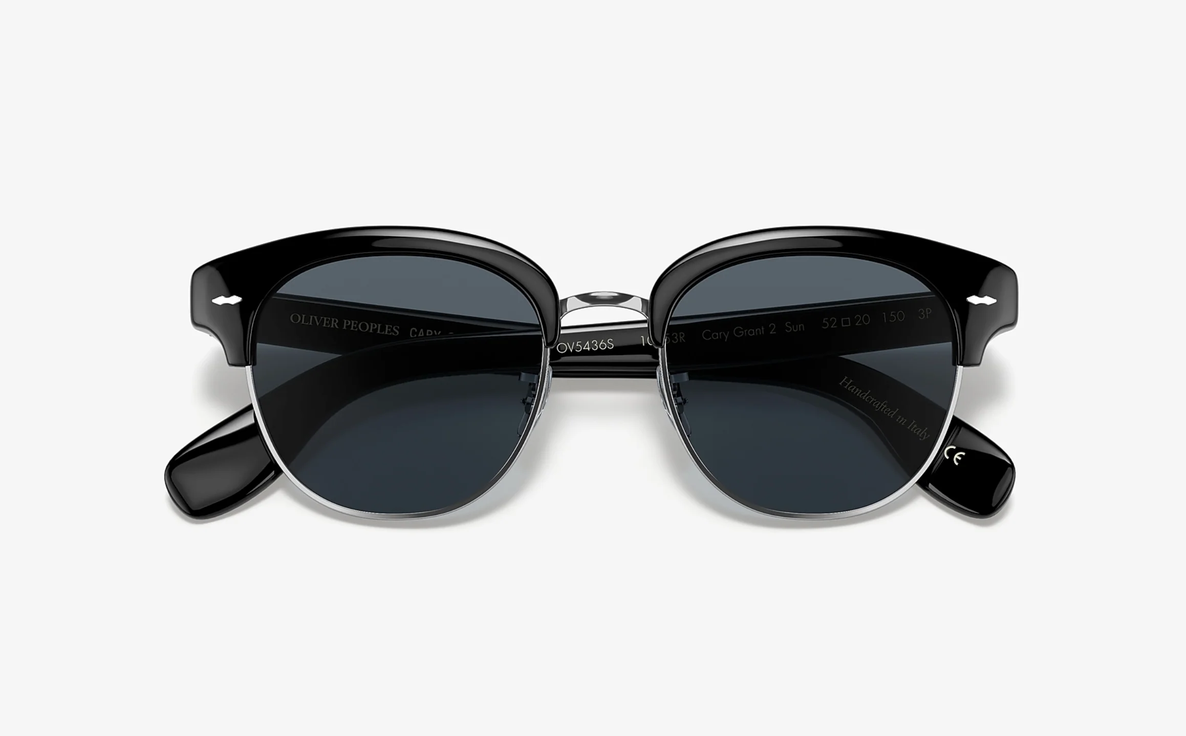 Oliver Peoples Cary Grant 2 50mm OV5436S Sunglasses Black / Blue Polarized Lens - Image 15