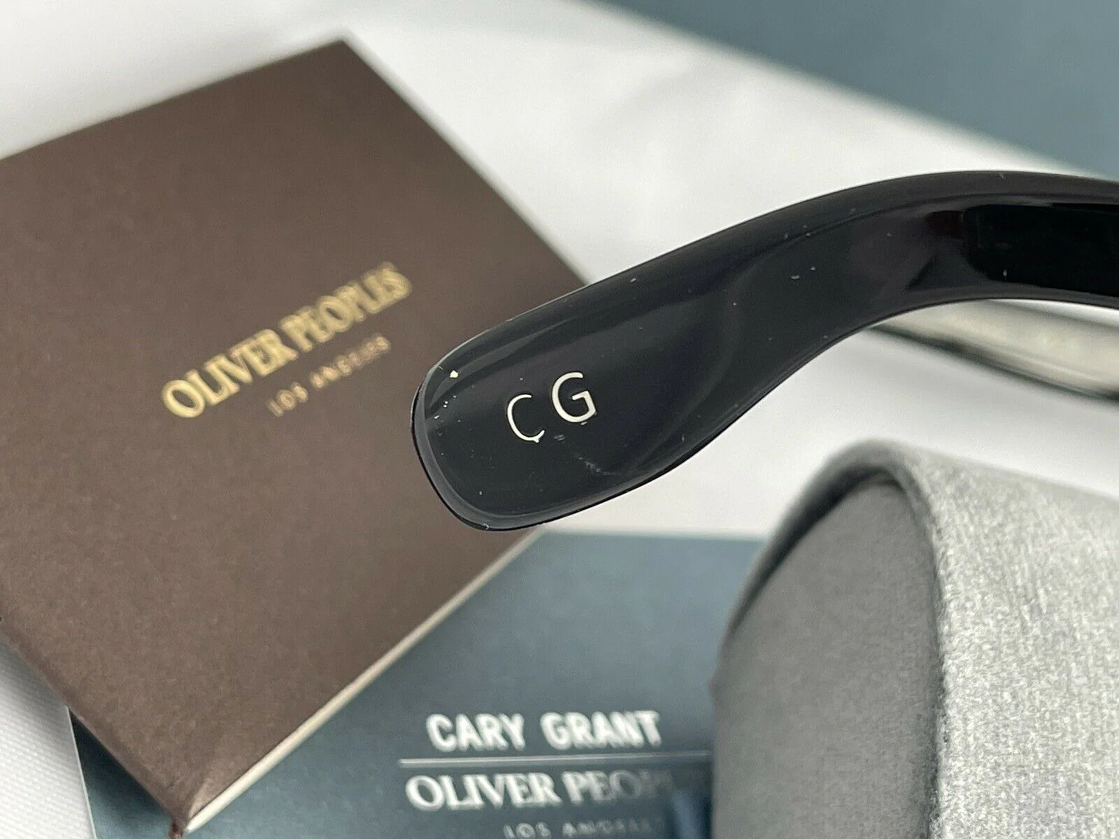 Oliver Peoples Cary Grant 2 50mm OV5436S Sunglasses Black / Blue Polarized Lens - Image 8