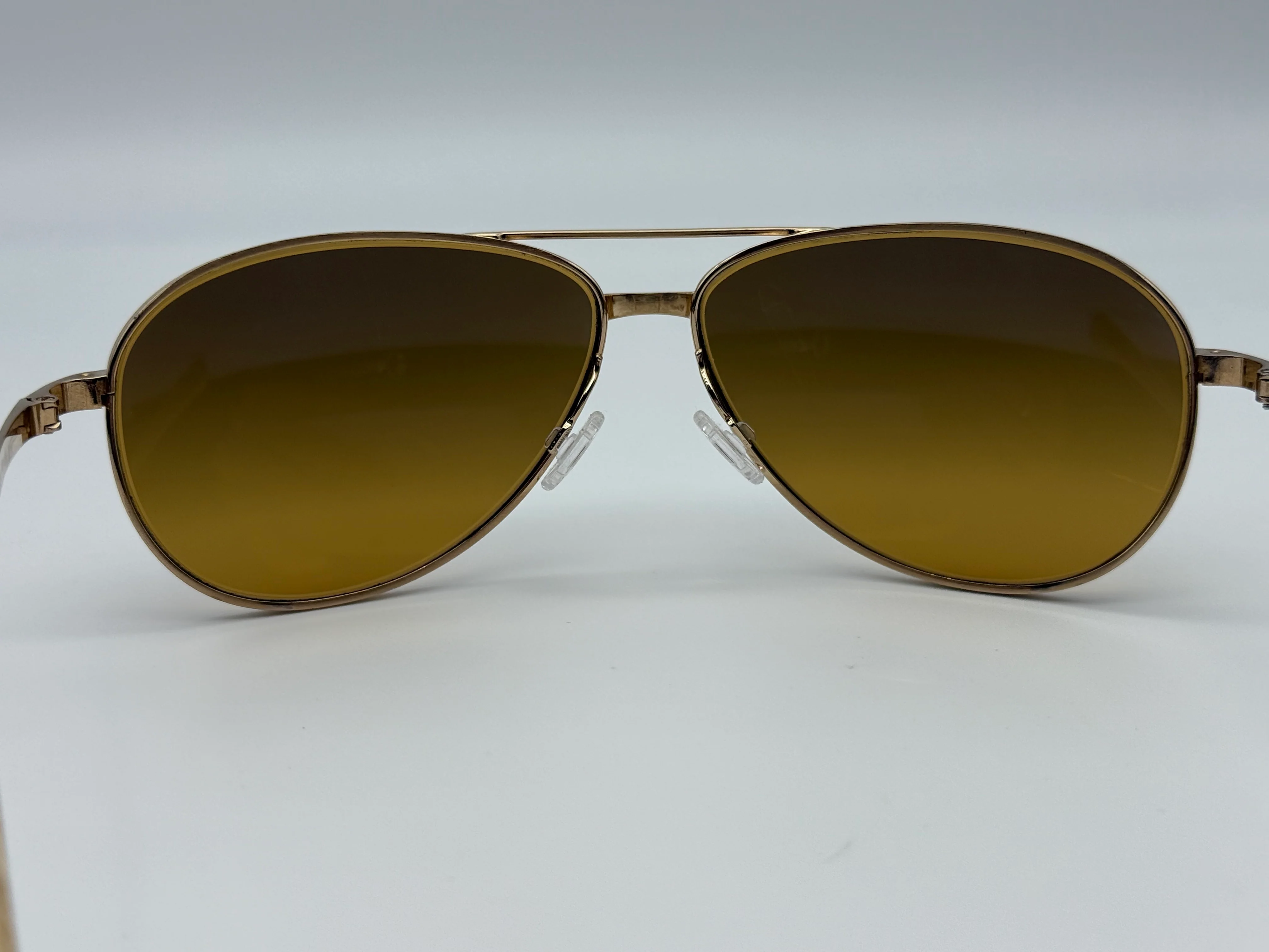Oliver Peoples Copter 62mm OV 1120 ST 510394 Brushed Gold / Goldtone Gradient Titanium Japan Preowned - Image 3