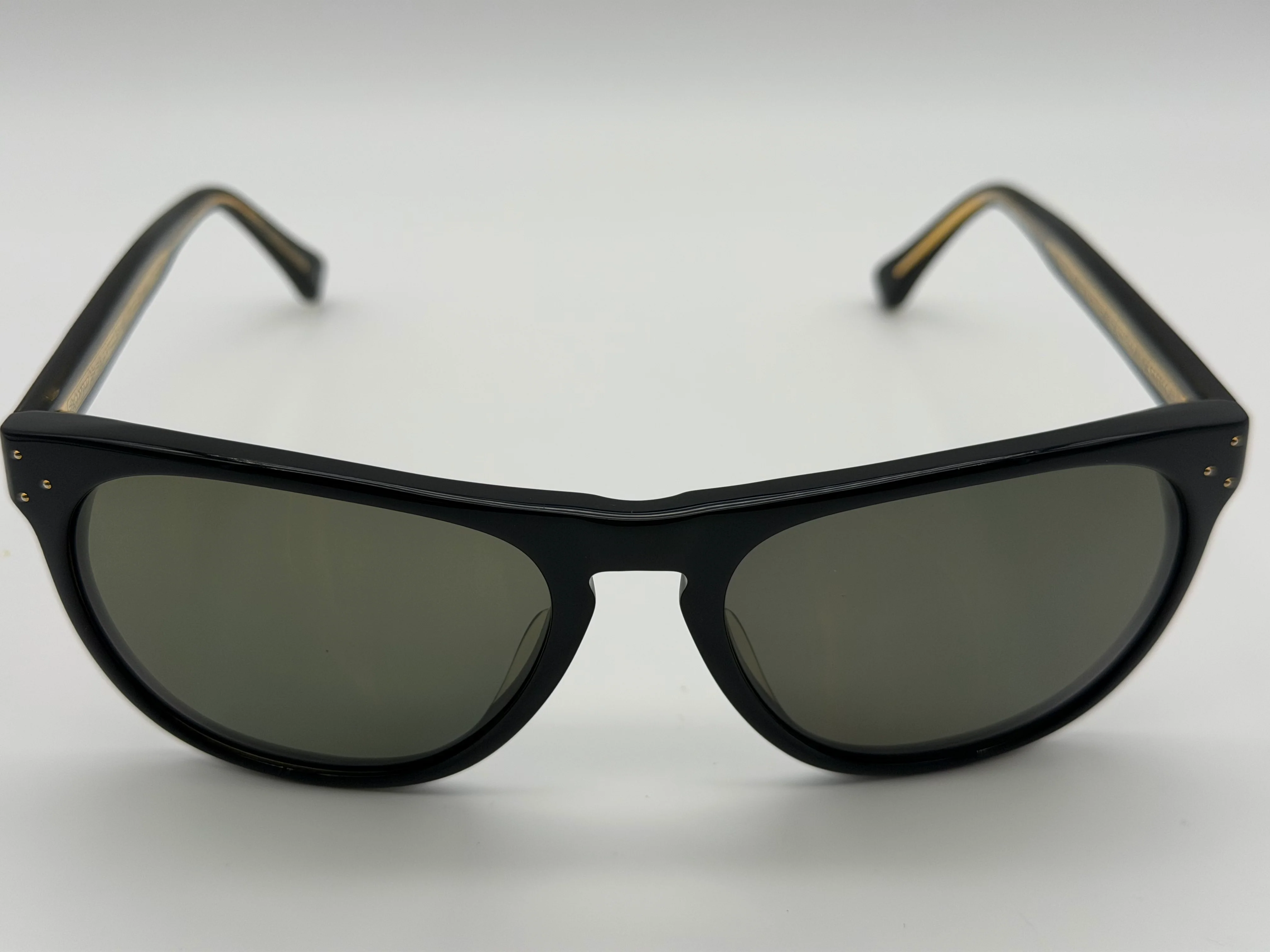 Oliver Peoples Daddy B. 58mm 1st Gen OV 5091S 4590 Black Gold / Green Japan Preowned - Image 3