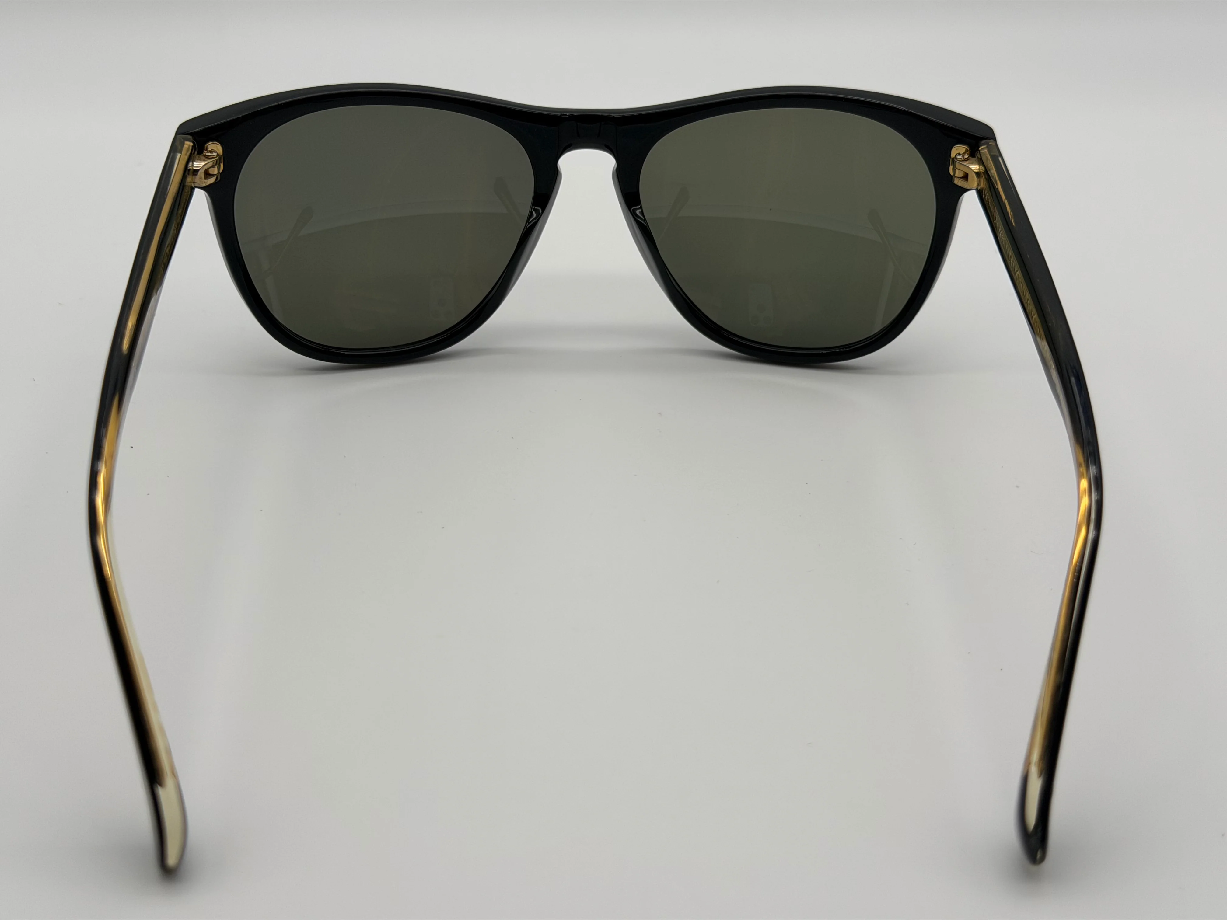 Oliver Peoples Daddy B. 58mm 1st Gen OV 5091S 4590 Black Gold / Green Japan Preowned - Image 4