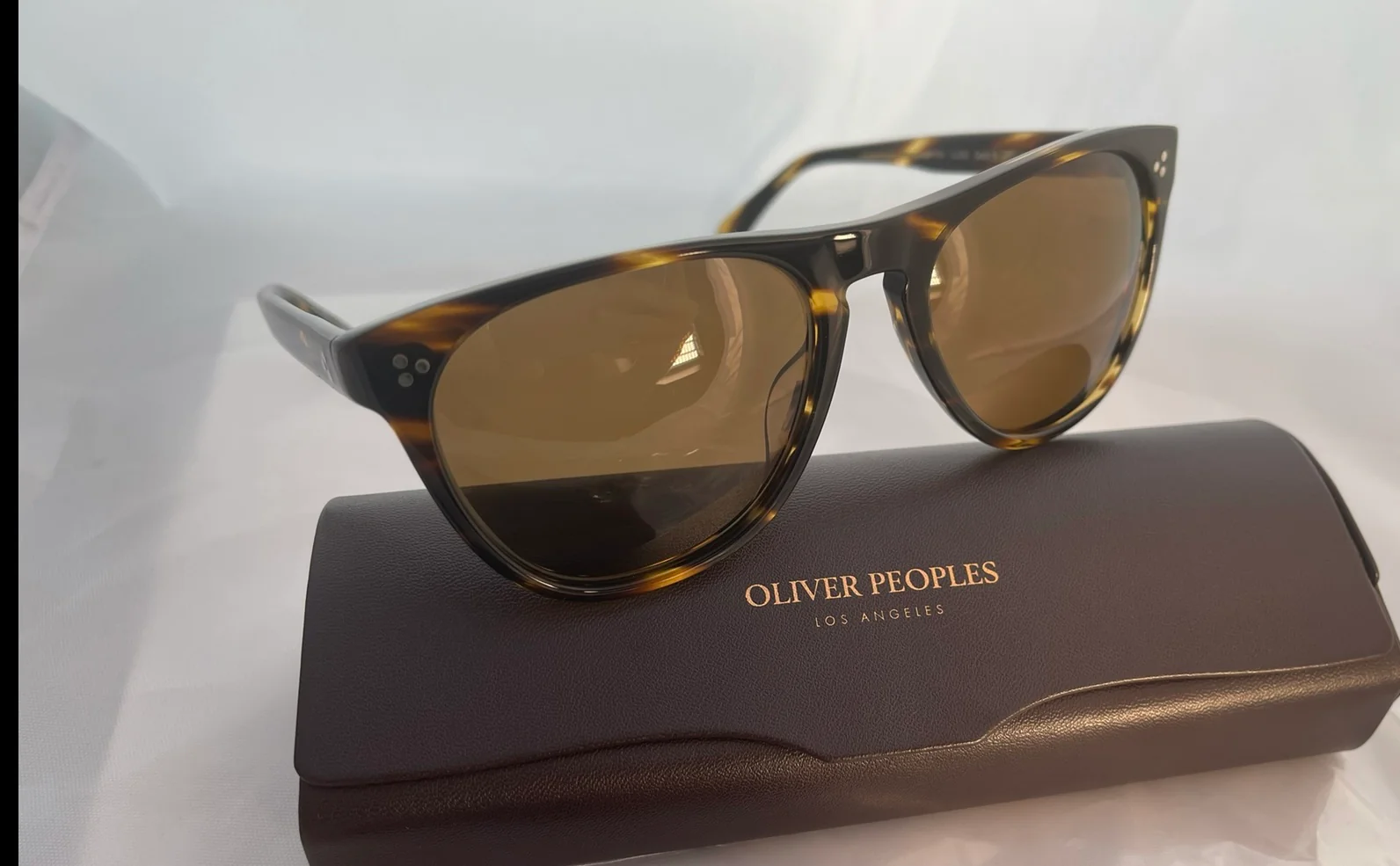 OLIVER PEOPLES Daddy B 55mm Cocobolo Brown Polarized Sunglasses OV5091S 2nd Gen NEW - Image 9