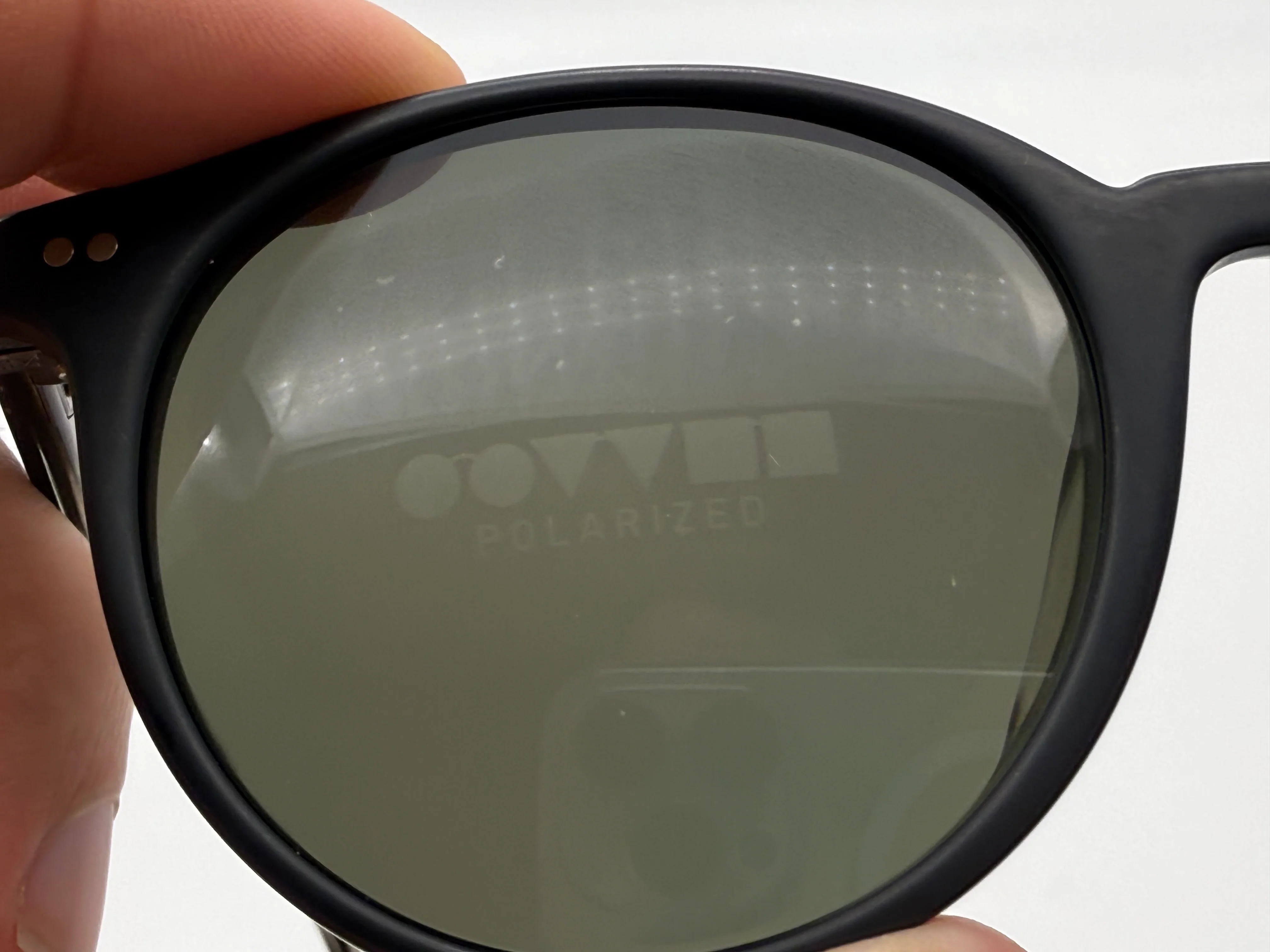 Oliver Peoples DELRAY SUN 48mm Matte Black / G15 Polarized VFX Glass OV 5312su 1465P1 Italy preowned - Image 11
