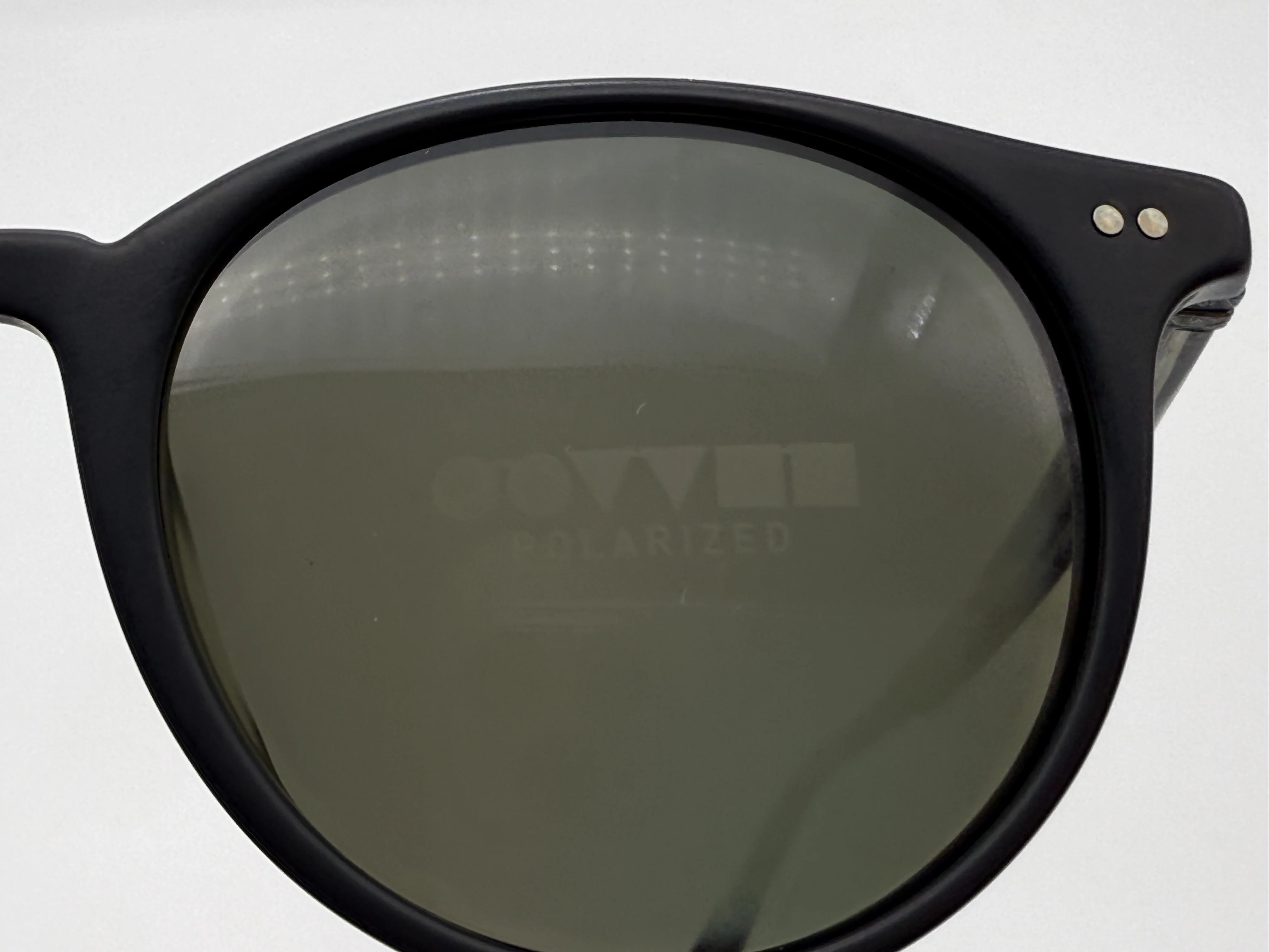 Oliver Peoples DELRAY SUN 48mm Matte Black / G15 Polarized VFX Glass OV 5312su 1465P1 Italy preowned - Image 12