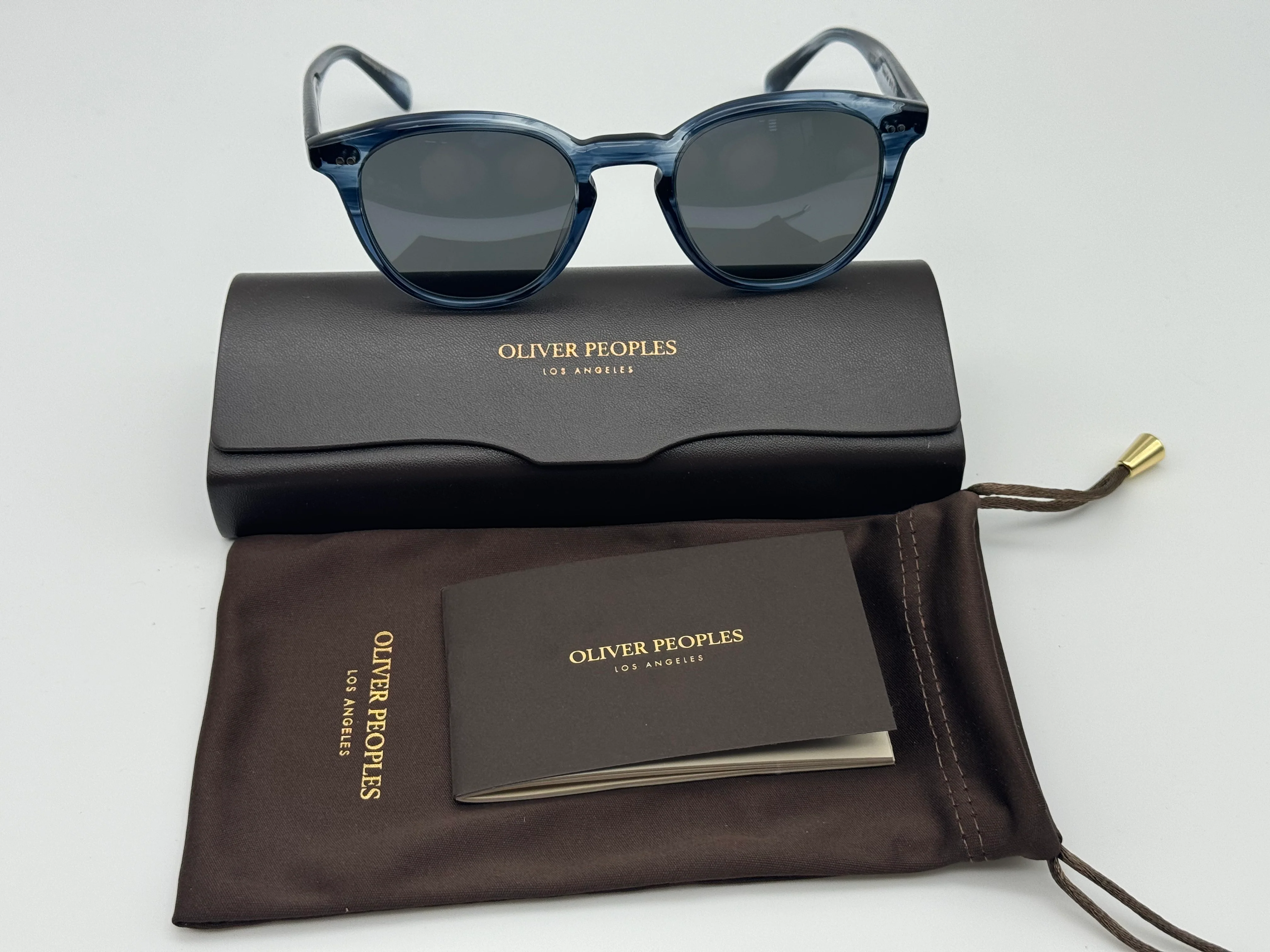 Oliver Peoples Desmon Sun 48mm Dark Blue VSB / Carbon Gray OV 5454 SU 1730R5 Italy NEW - Image 3