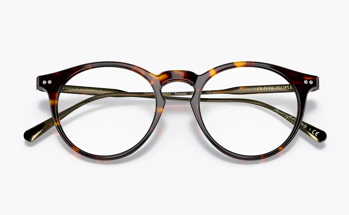 Oliver Peoples Eduardo R 48mm DM2 / Antique Gold / Blue Light Filter OV 5483 1654 NEW - Image 3