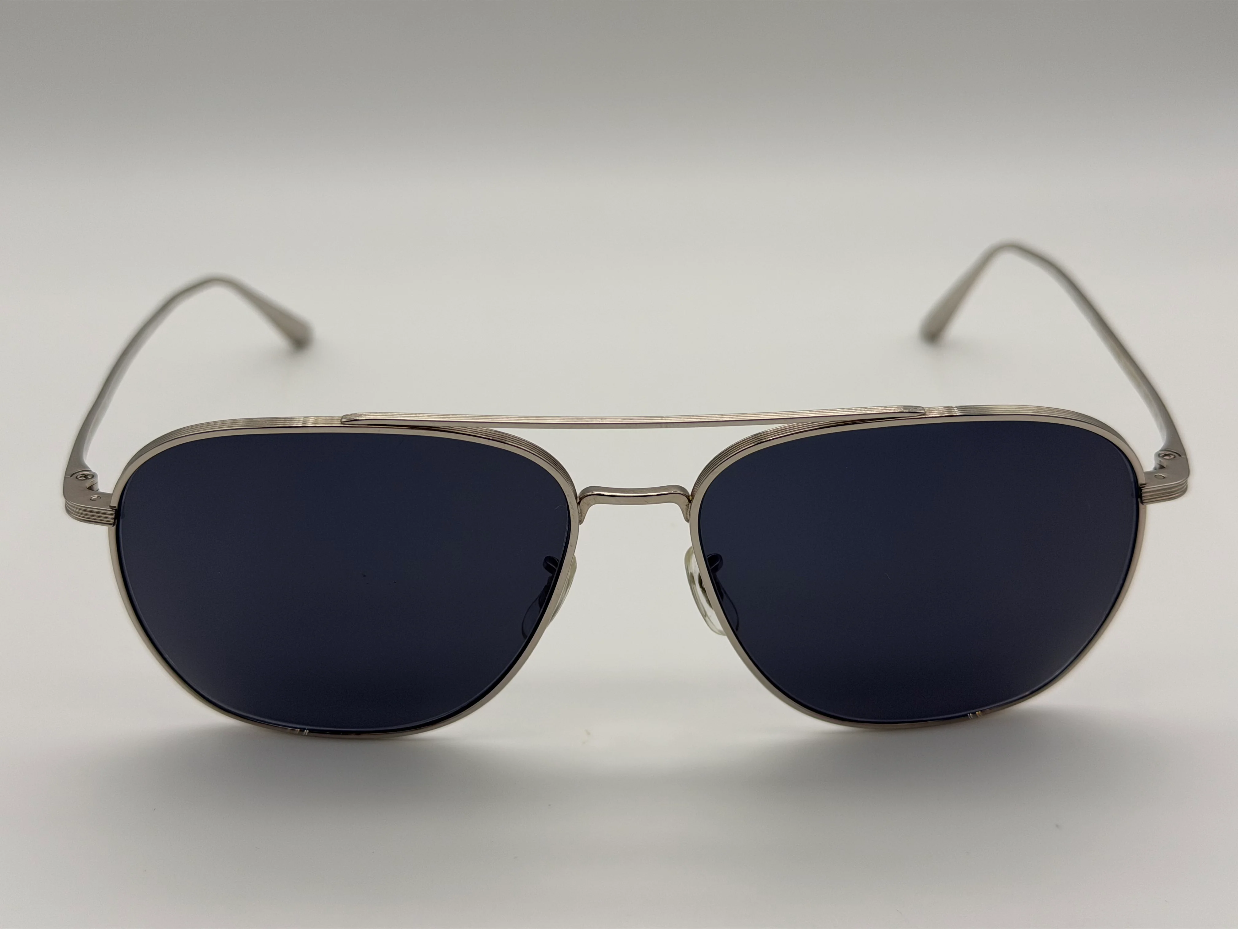 Oliver Peoples Ellerston 58mm Titanium/ Blue OV 1276 ST 5036 R5 Preowned - Image 3
