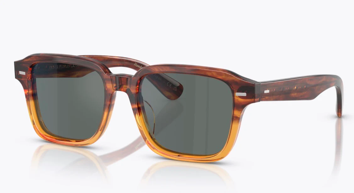 Oliver Peoples Errisson 51mm OV 5562SU lDark Amber Gradient / Regal Blue 1754W5 Japan - Image 2