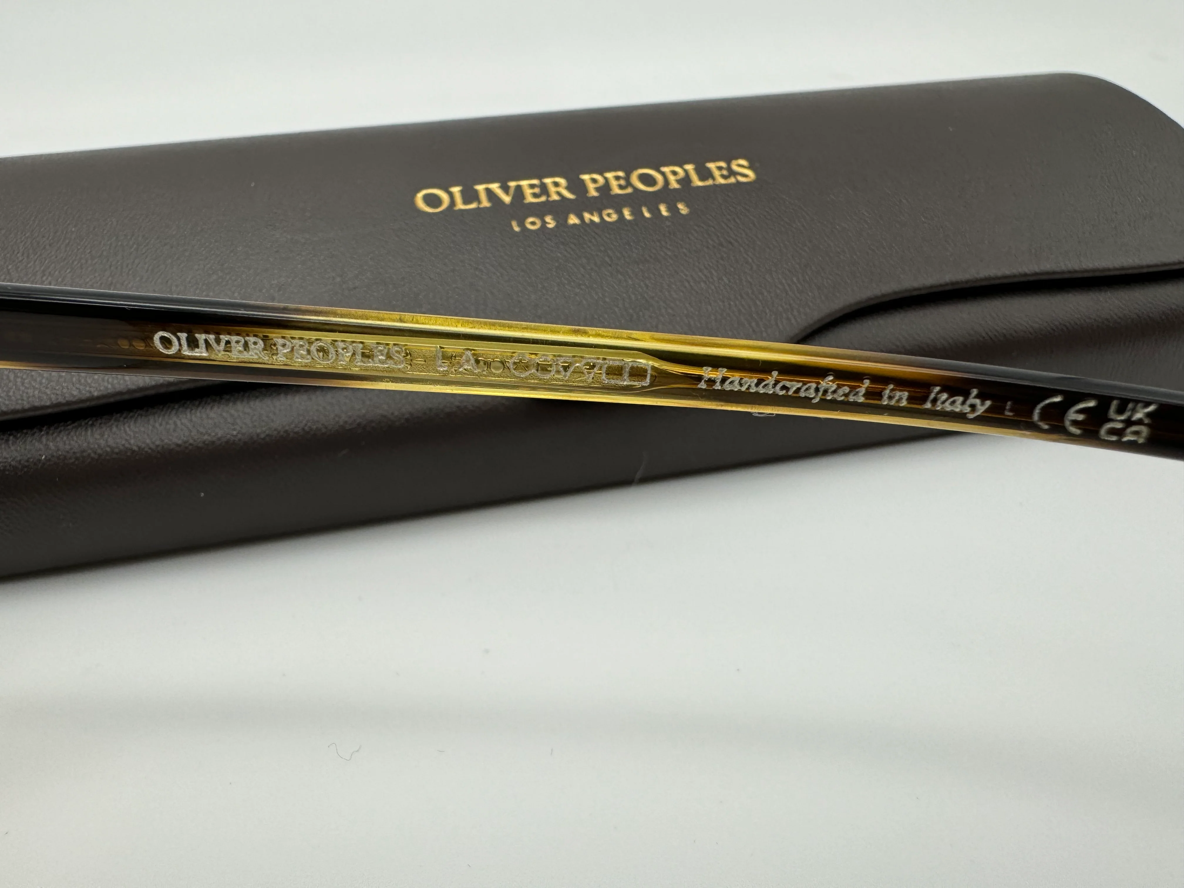 Oliver Peoples Fairmont 49mm Canarywood Gradient Eyeglasses OV 5219 1703 Italy NEW - Image 11