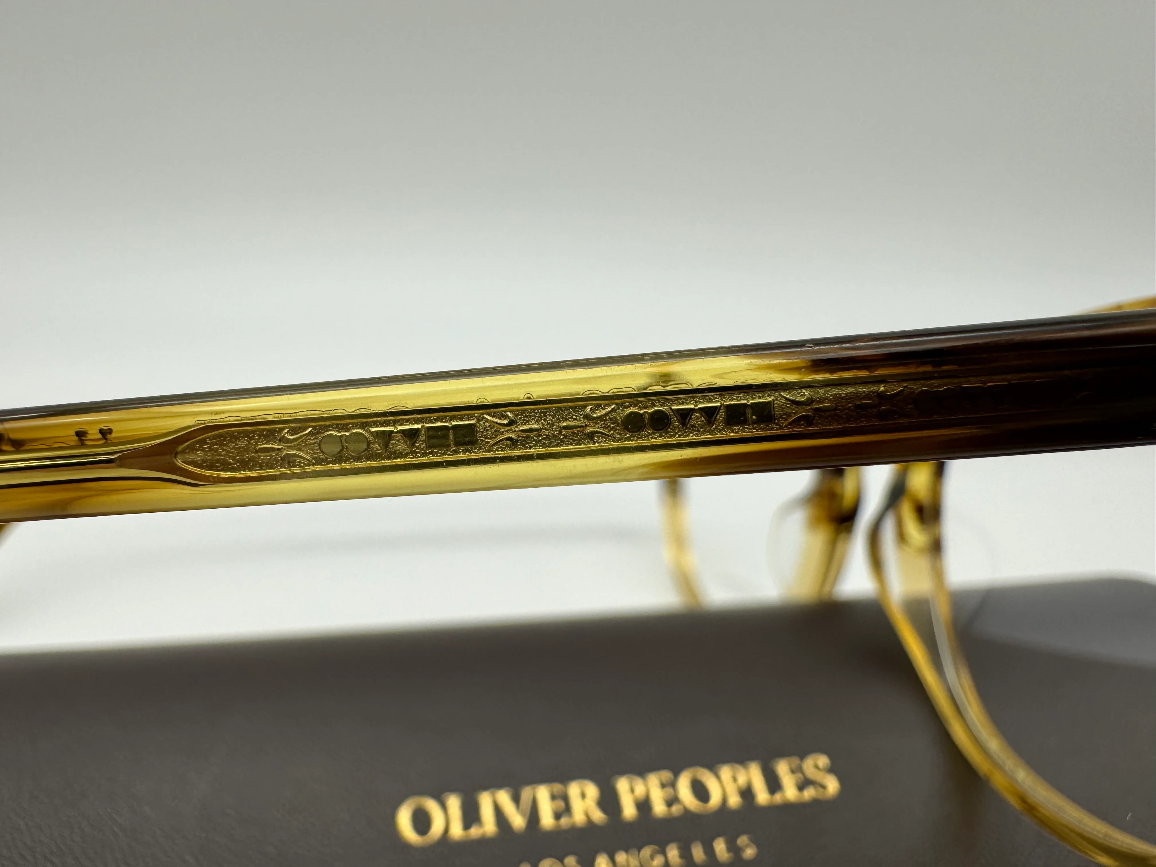 Oliver Peoples Fairmont 49mm Canarywood Gradient Eyeglasses OV 5219 1703 Italy NEW - Image 7