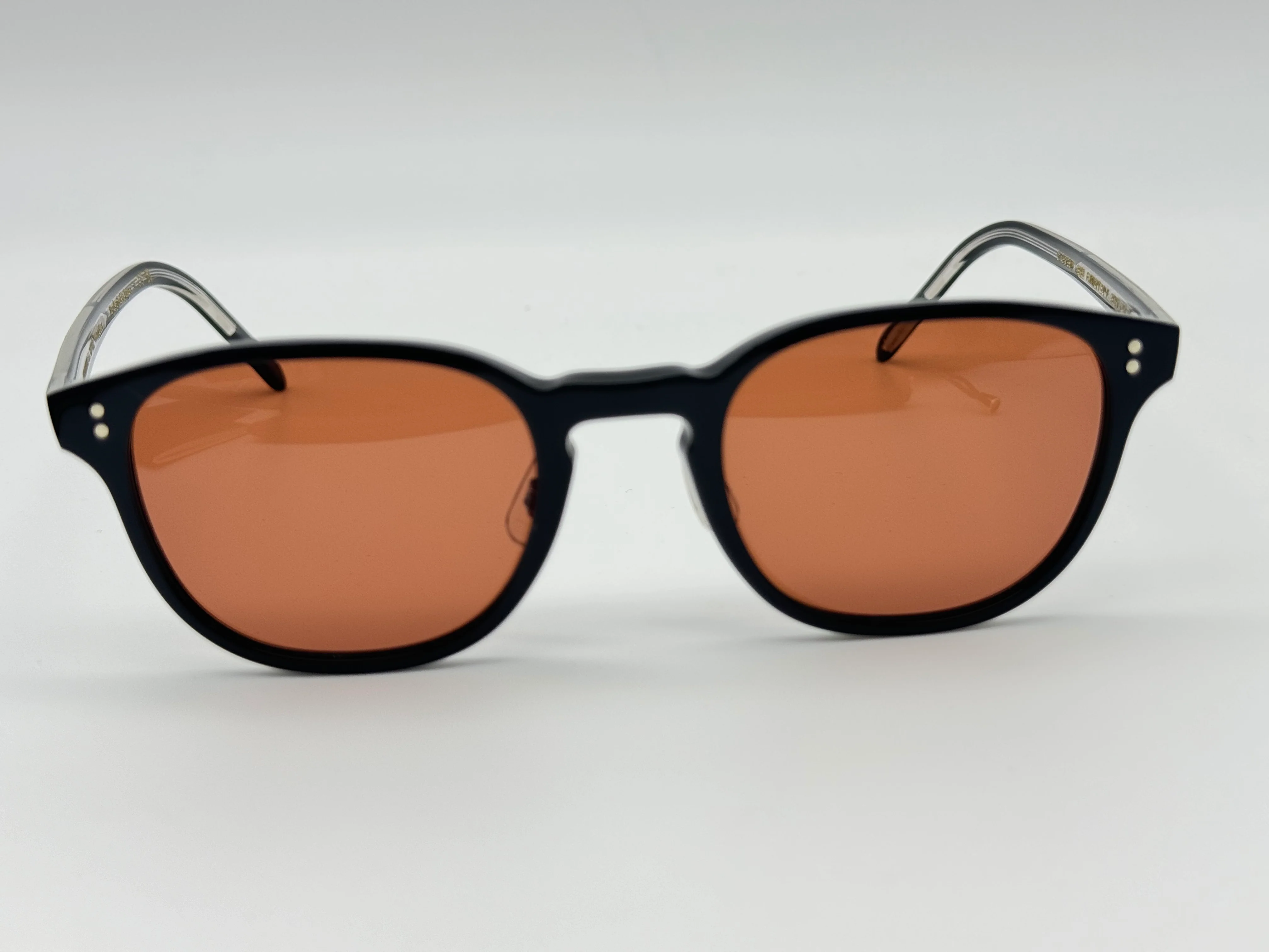 Oliver Peoples Fairmont Sun F 49mm OV 5219 SM 149253 Black Persimmon Sunglasses Italy NEW - Image 6