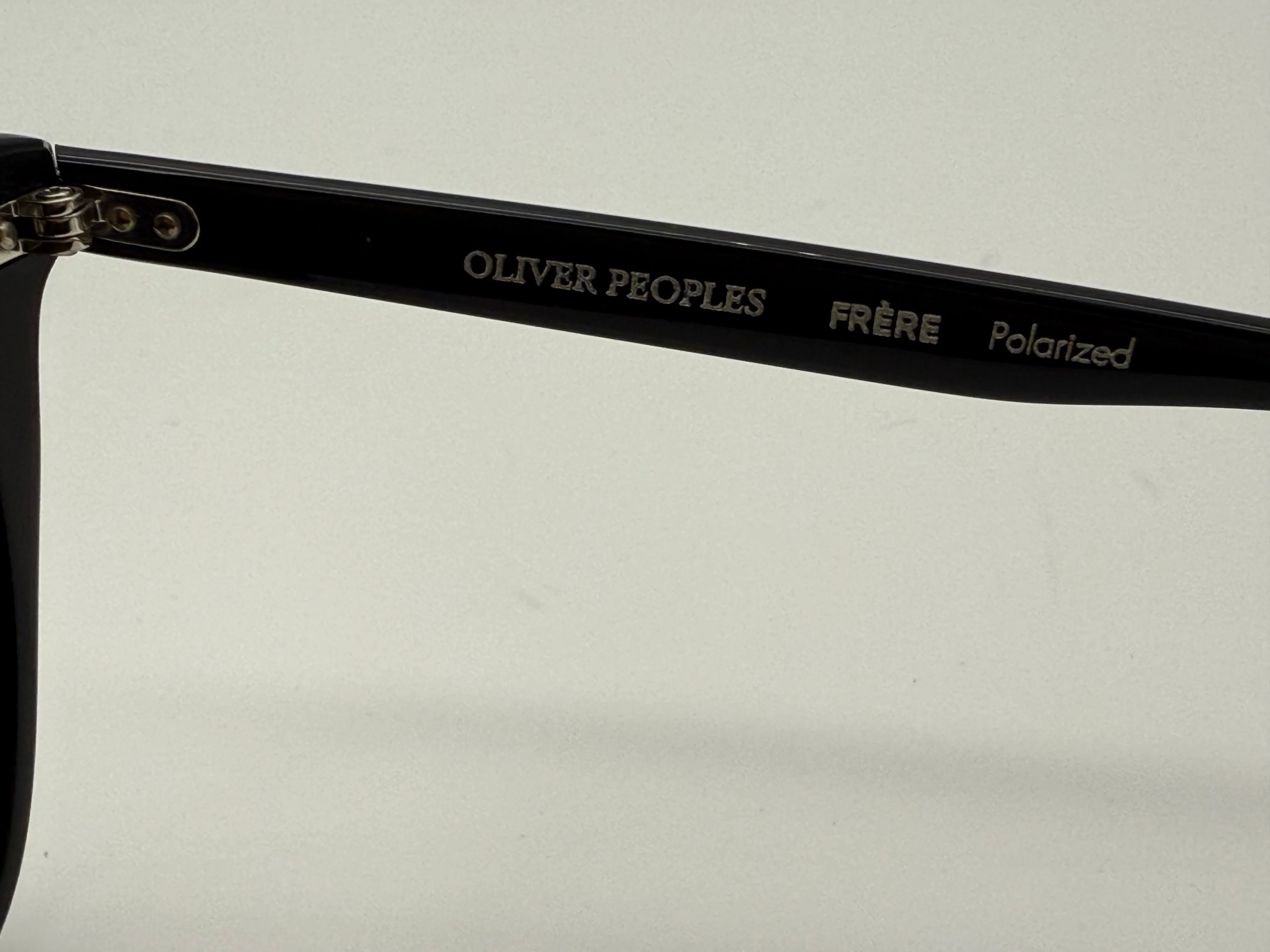 Oliver Peoples Frere NY 52mm OV 5462 100581 Black / Gray Polarized Italy Preowned - Image 3