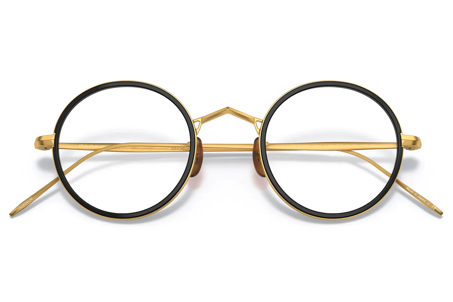 Oliver Peoples G. Ponti - 2 46mm OV 1292 T 5414 Brushed Brass / Brown Clip Japan NEW - Image 17
